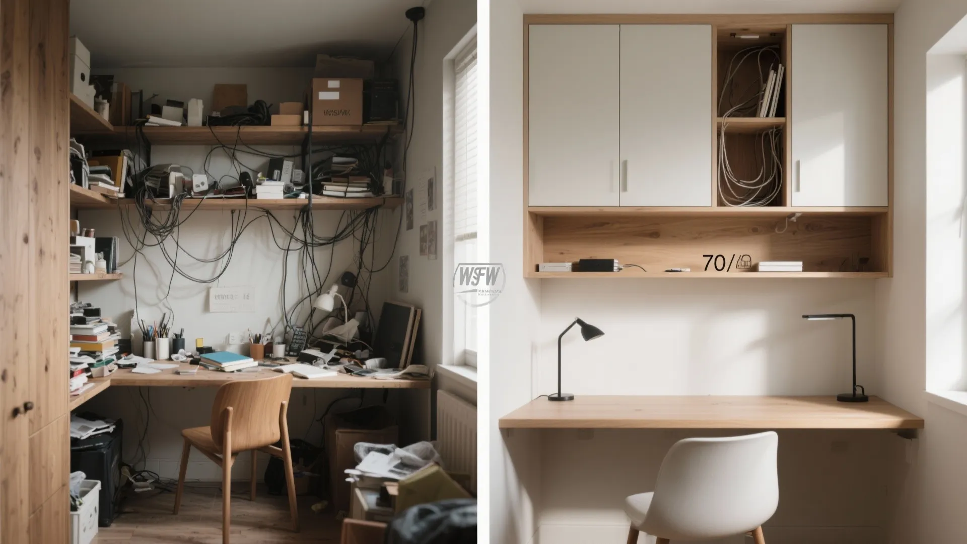 Minimalist storage for distraction-free focus