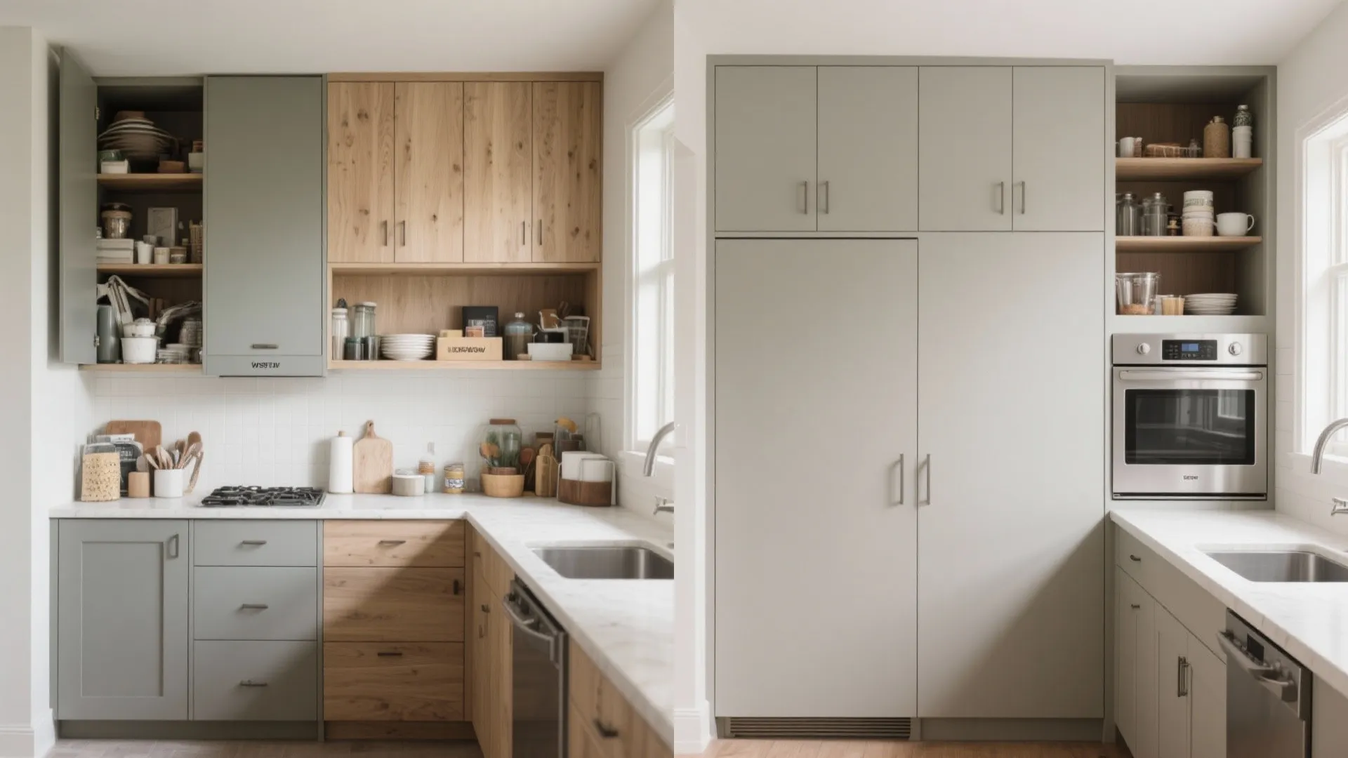 Minimalist Storage with Hidden Lines