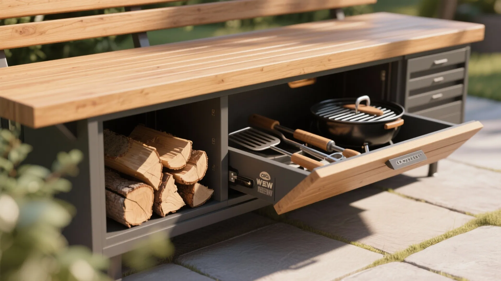 4. Hidden Storage Benches