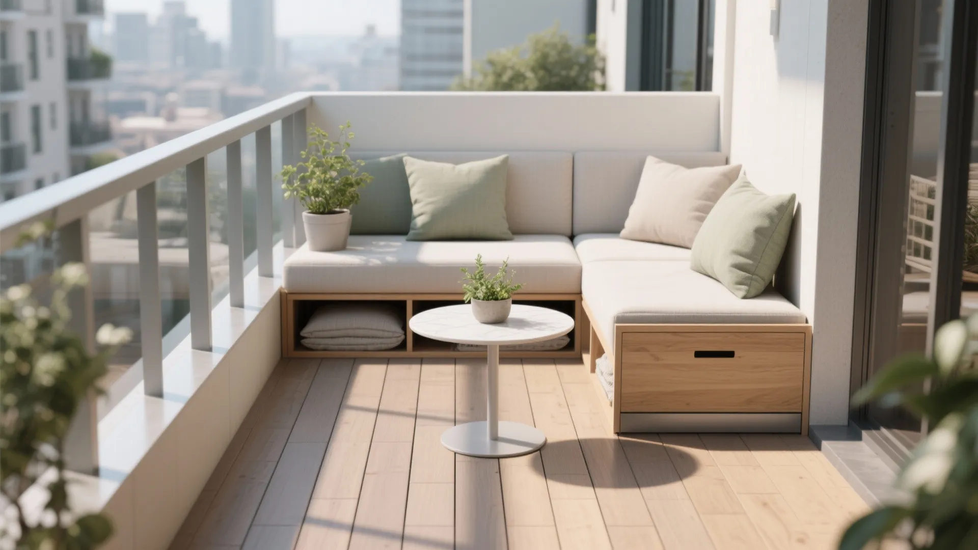 Minimalist storage seating that actually works