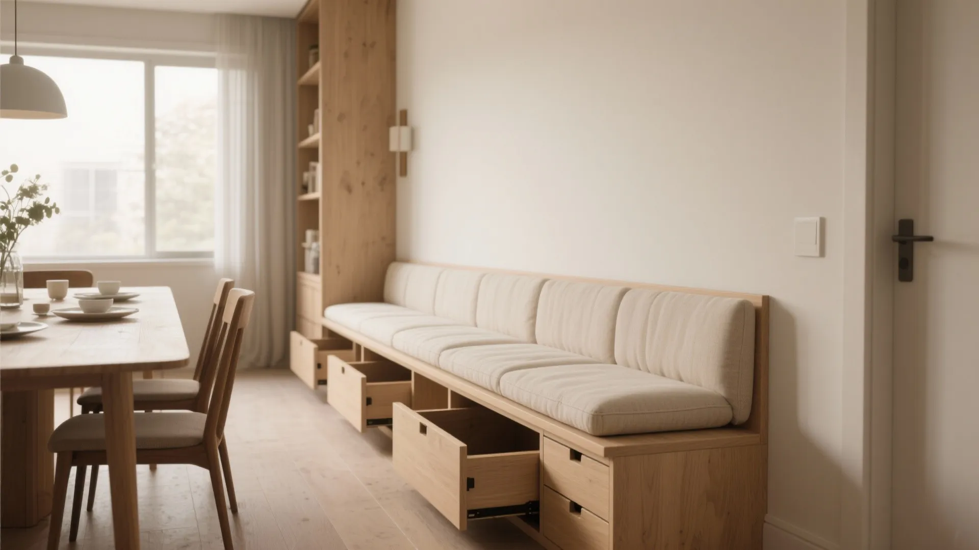 2. Run a storage bench along one side