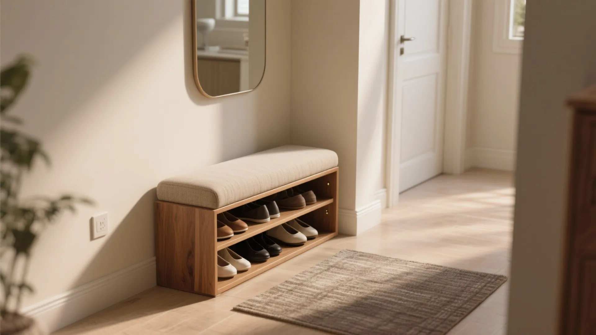 Bench with Hidden Storage