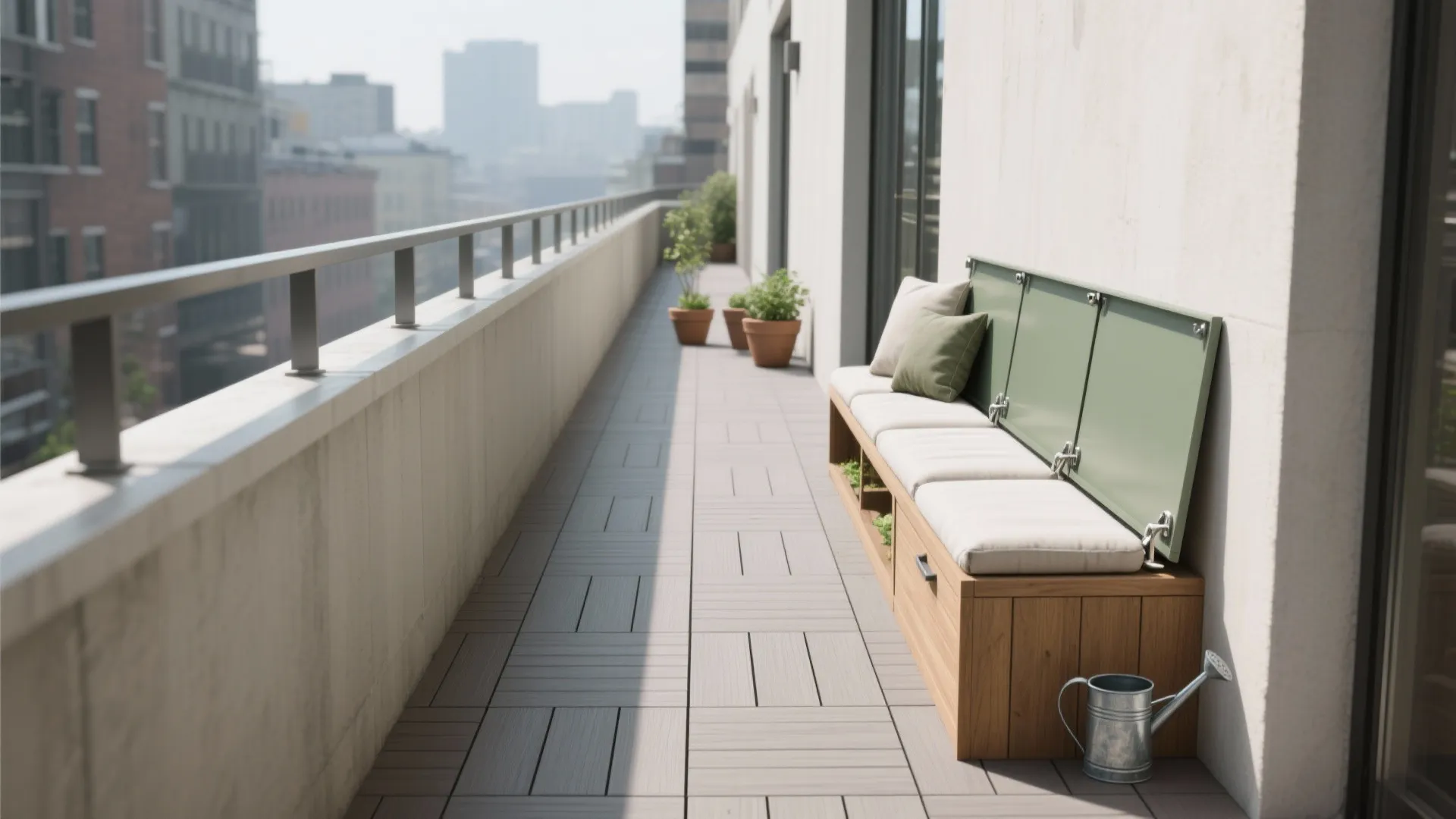 Minimalist Storage Zoning for a Zero-Clutter Balcony