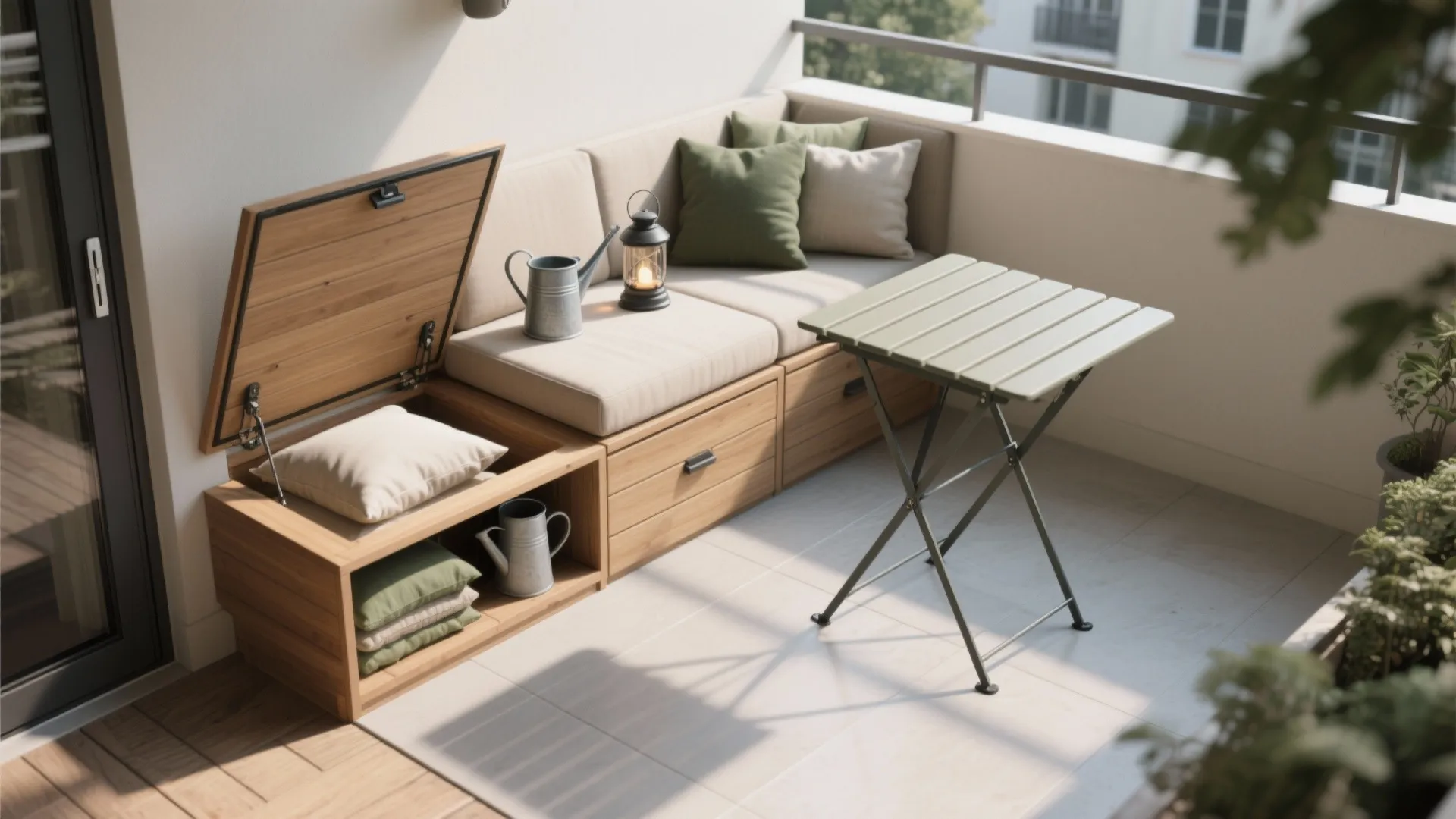 Flexible seating with hidden storage