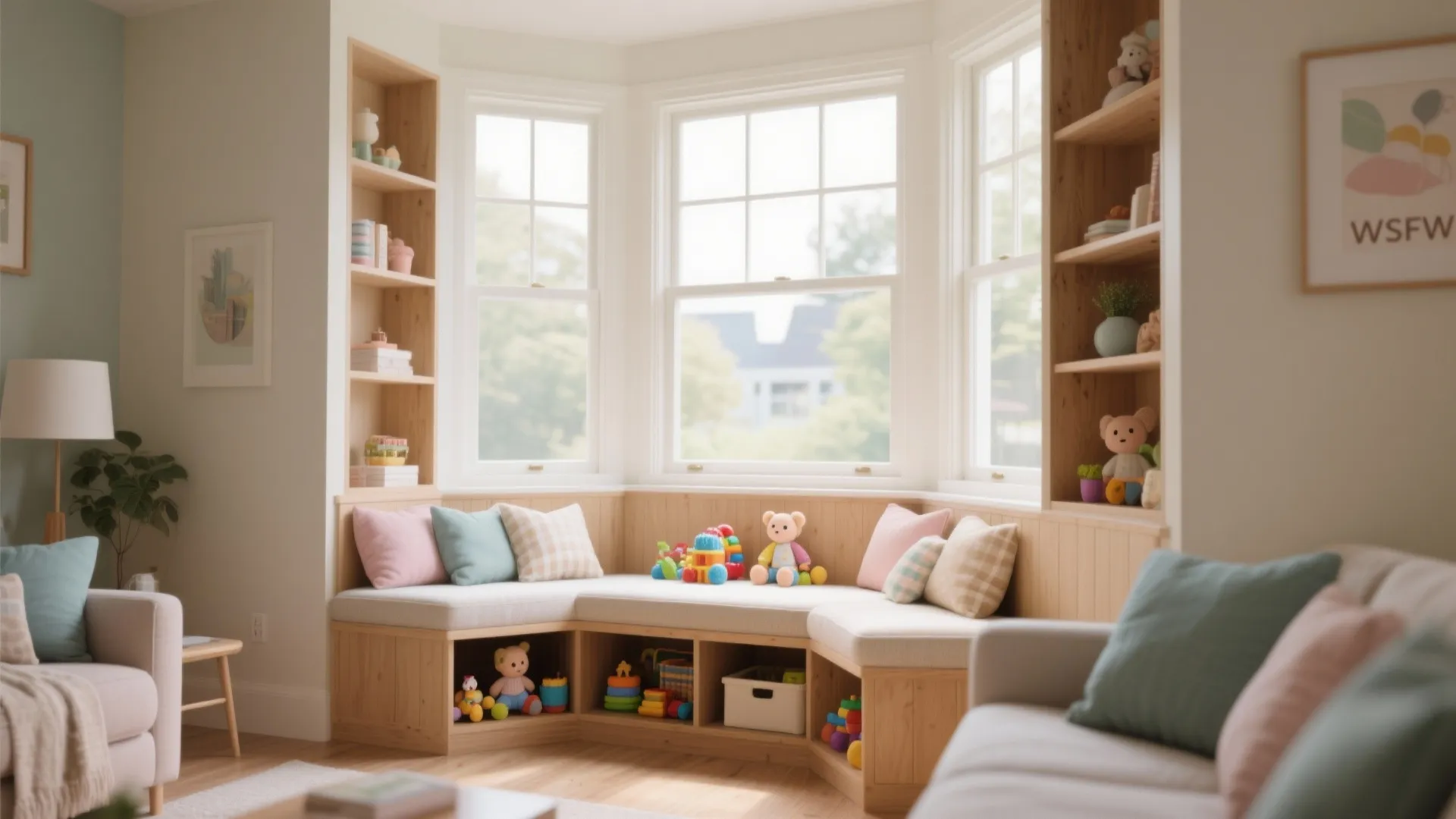 7. Child-Safe Storage Bench