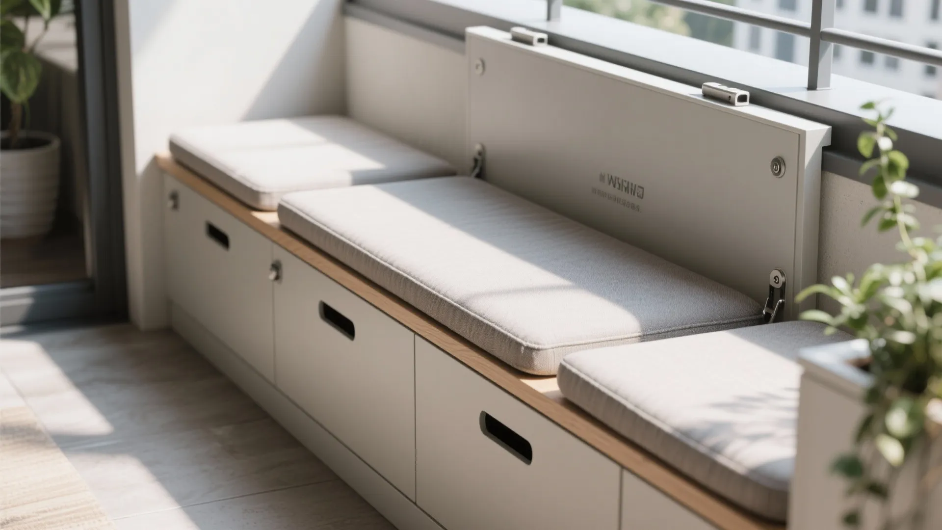 Built-in-Feel Bench with Hidden Storage