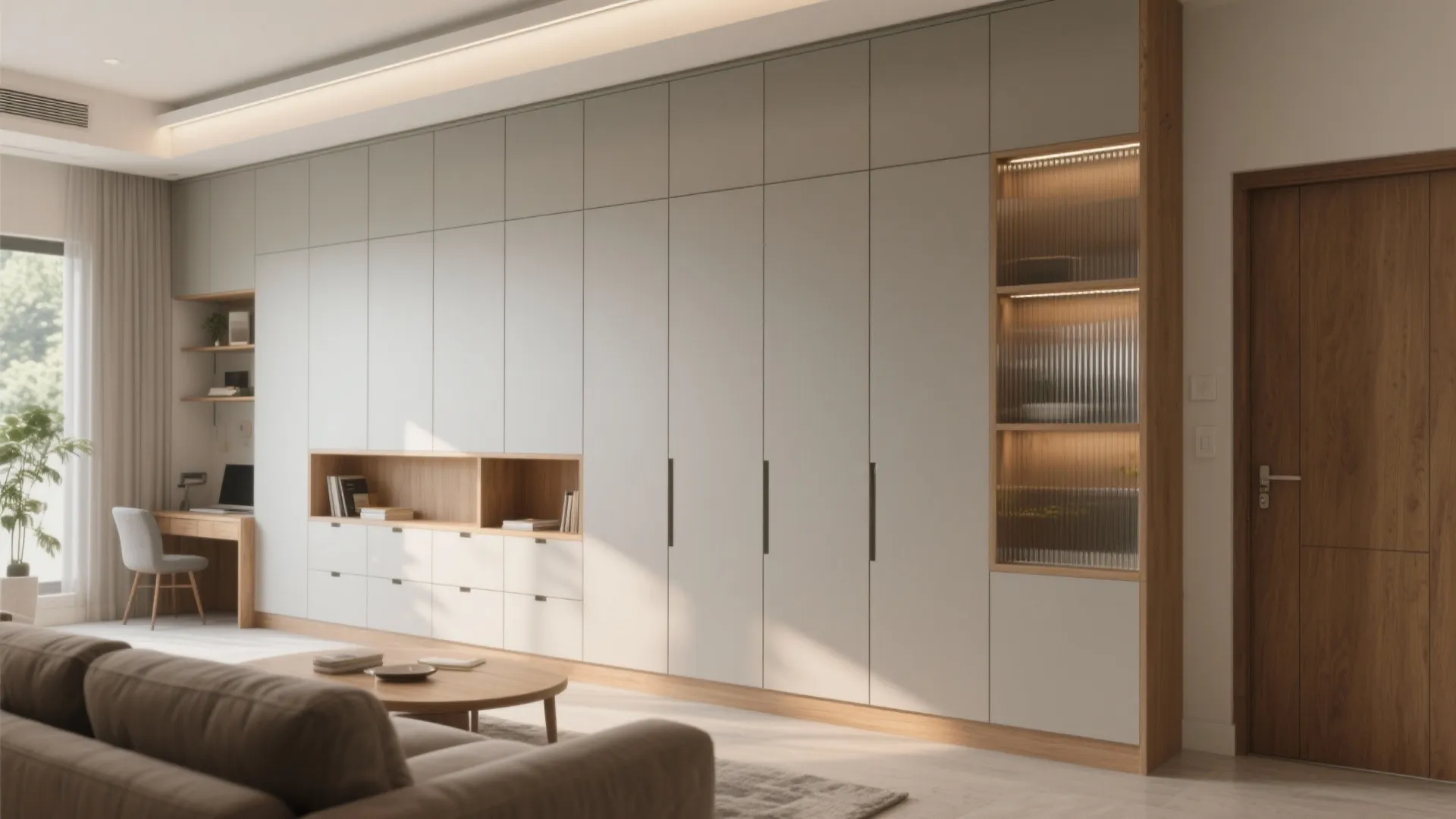 Storage Walls and Loft Lines, Not Random Cabinets