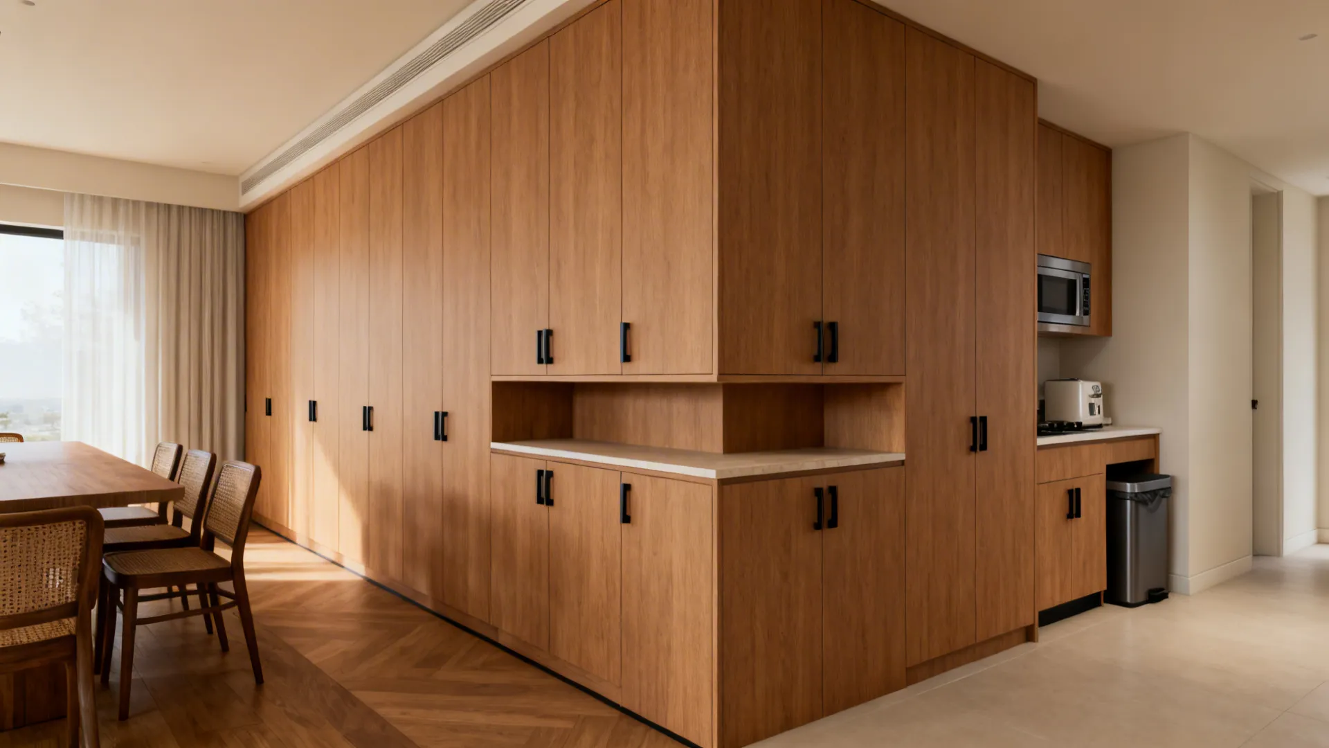 Storage wall buffet as a hardworking separator