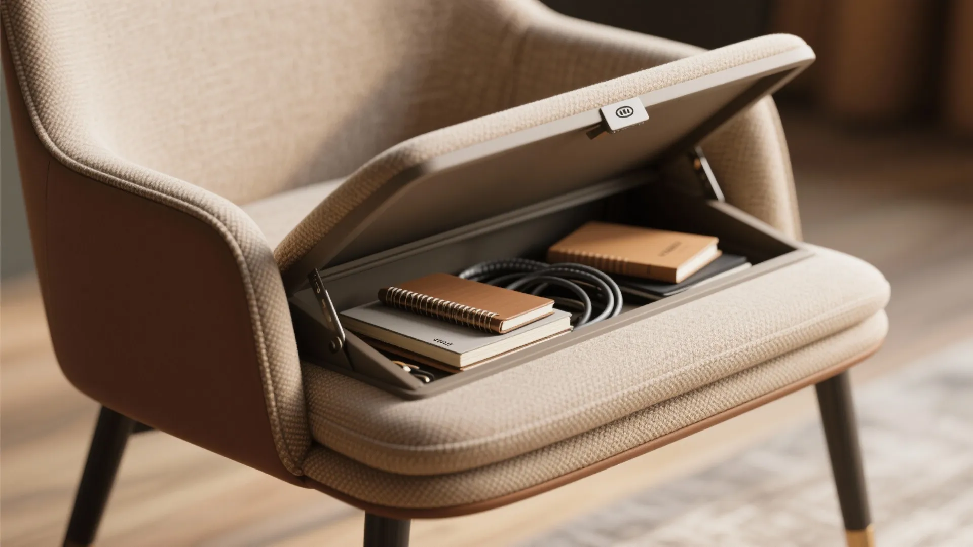 6. Chairs with Built-in Storage