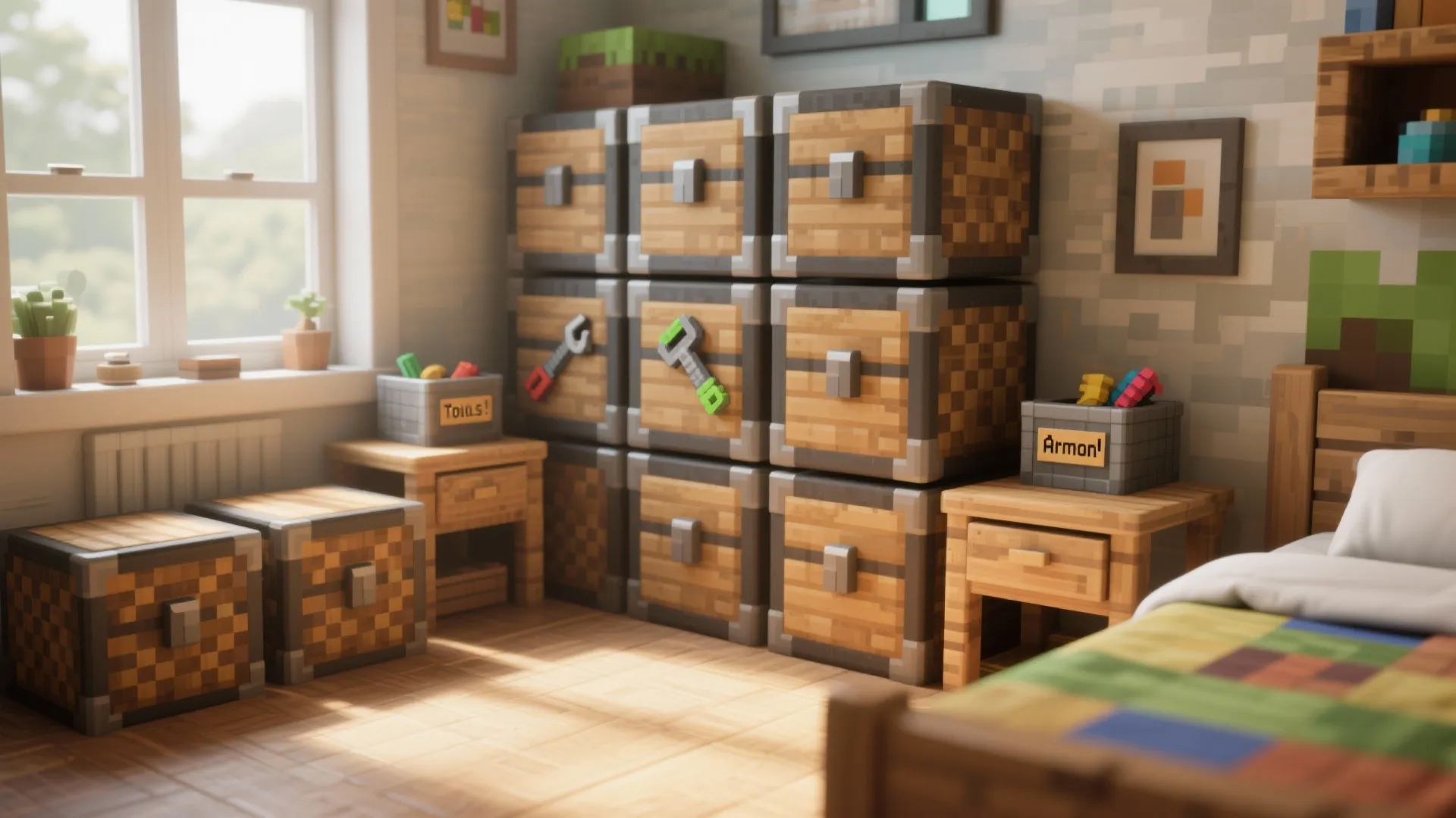 4. Functional Storage Chests