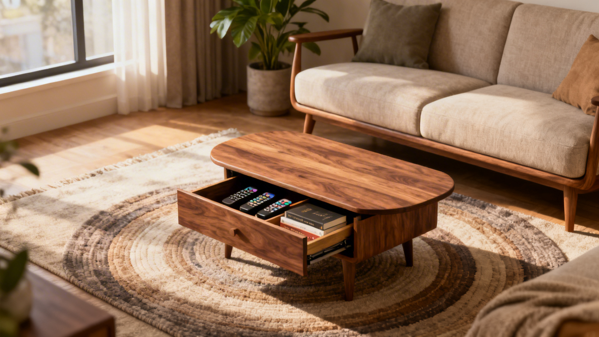 Small Living Room Clutter? Try a Coffee Table With Storage