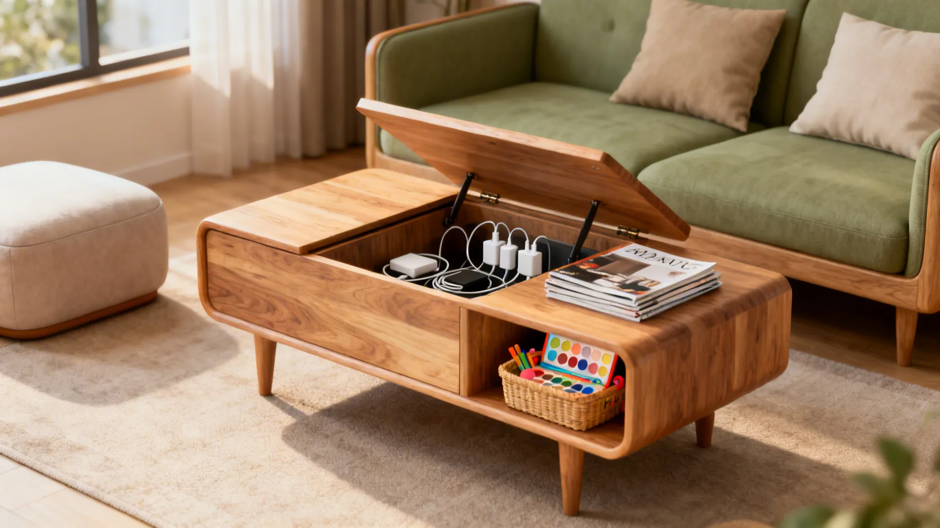 5 Coffee Table Ideas with Storage for Small Living Rooms