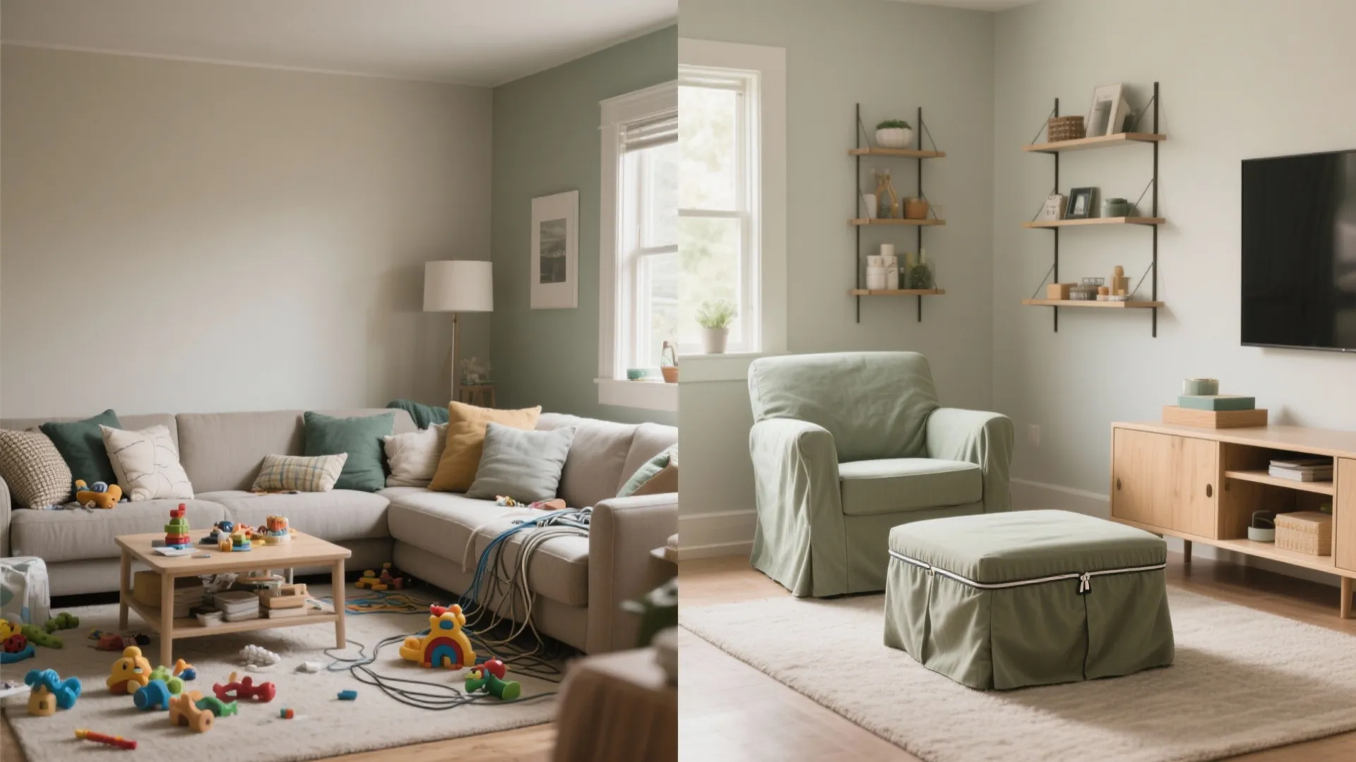 4) Washable Textures and Storage That Hides the Chaos