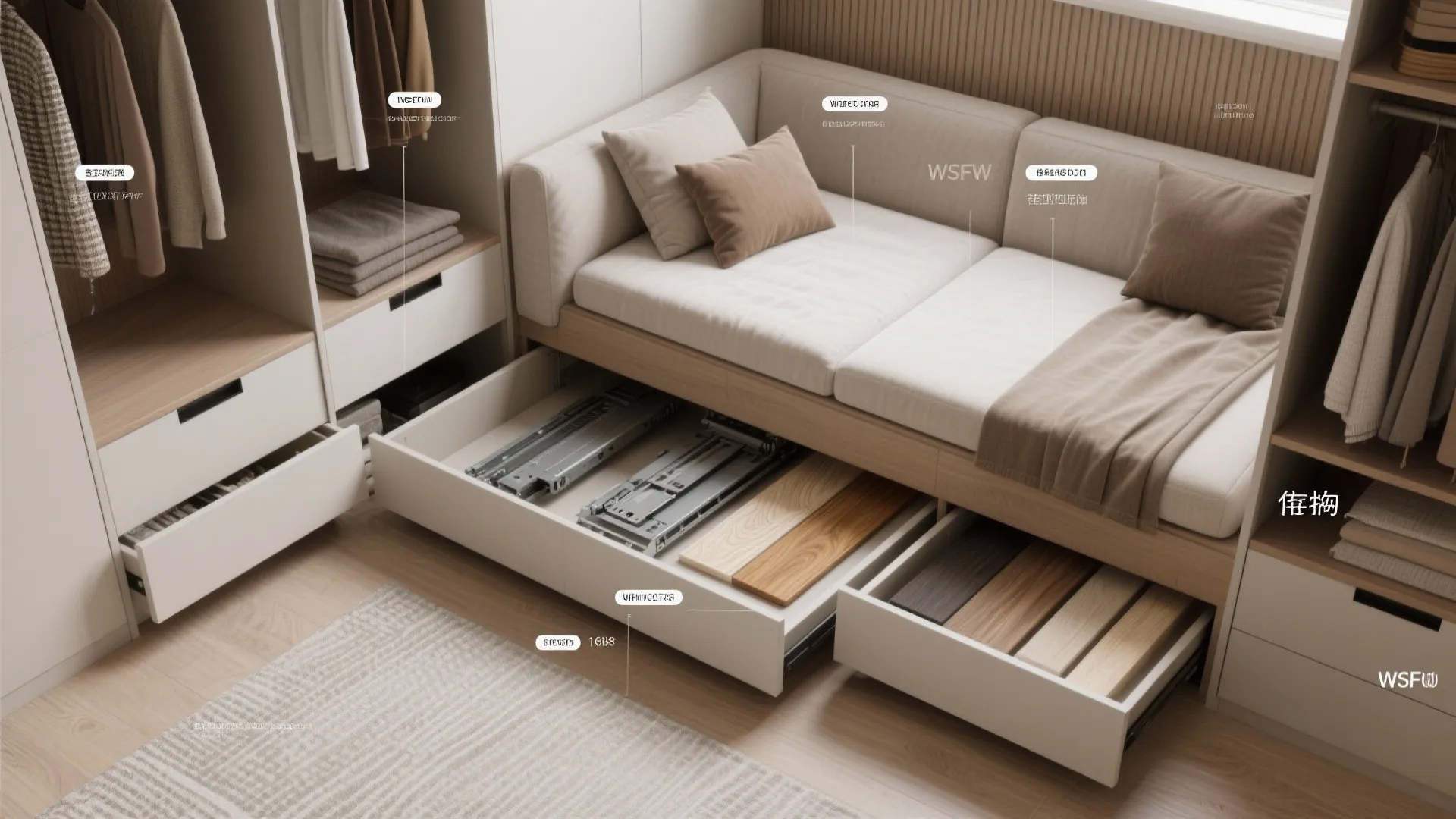 4. Check storage and convertible furniture