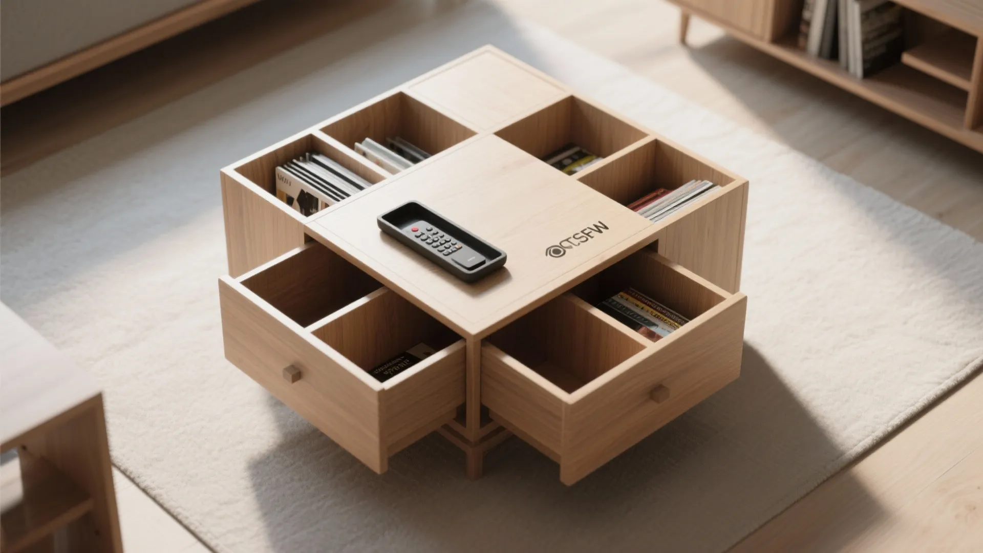4. Storage Cube Coffee Table