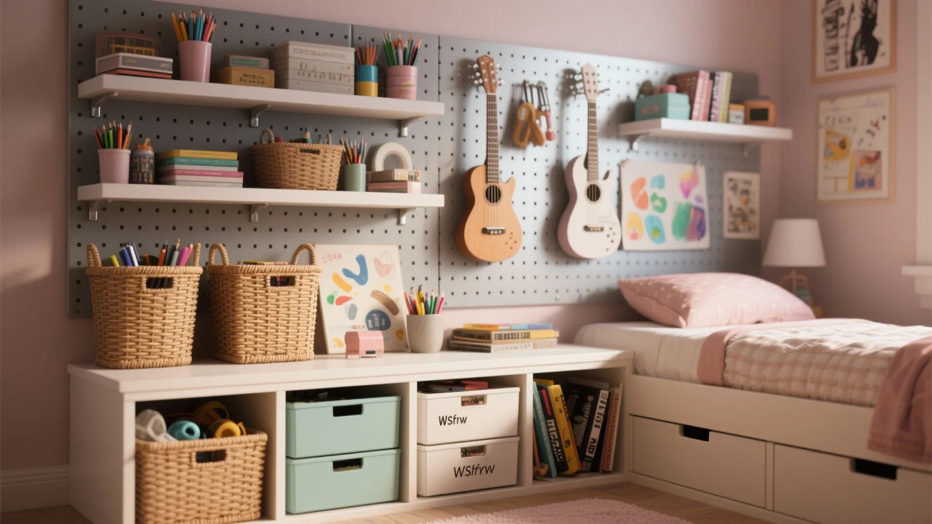4. Smart storage that becomes decor