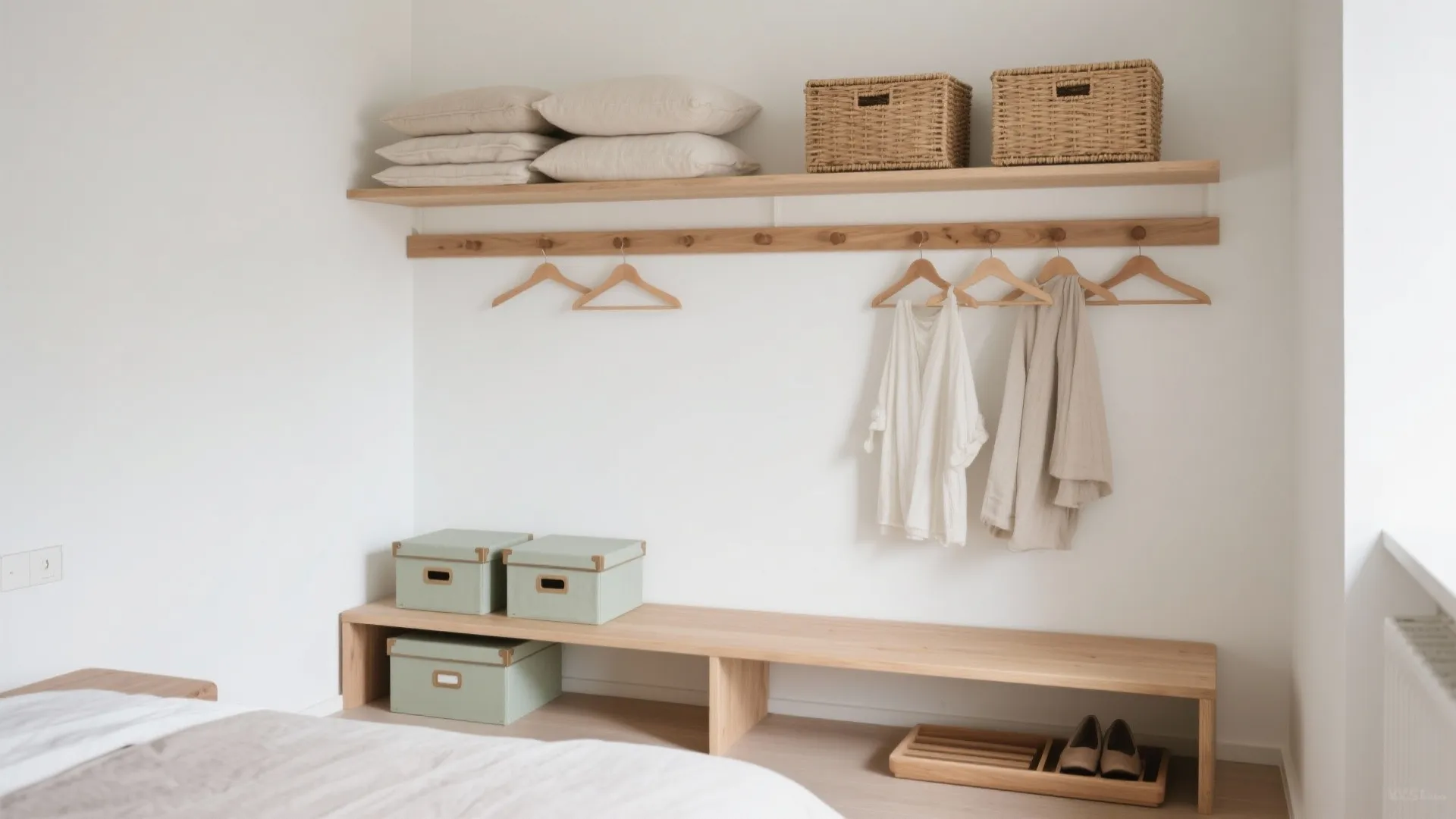 Minimalist storage that doubles as decor