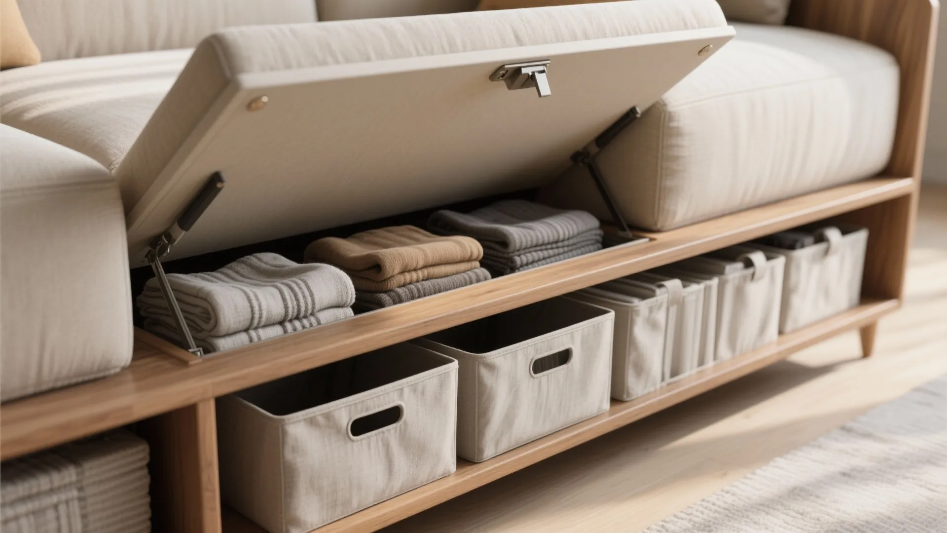 Storage Sofas and Tall-Leg Frames