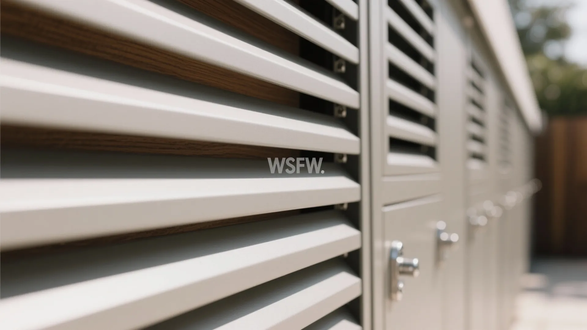 Minimalist Balcony Storage Wall