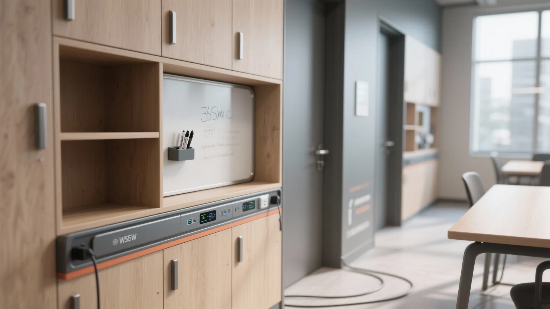 Smart Storage, Power, and Wayfinding That Calm the Space