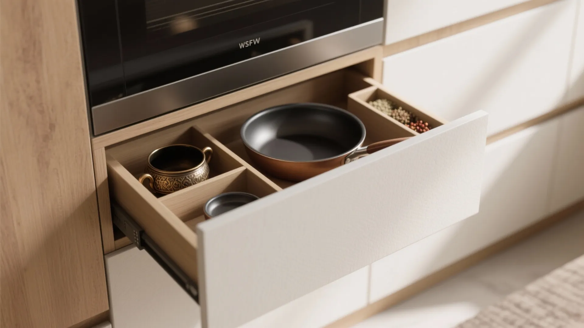 Minimalist kitchen storage that actually works in Delhi