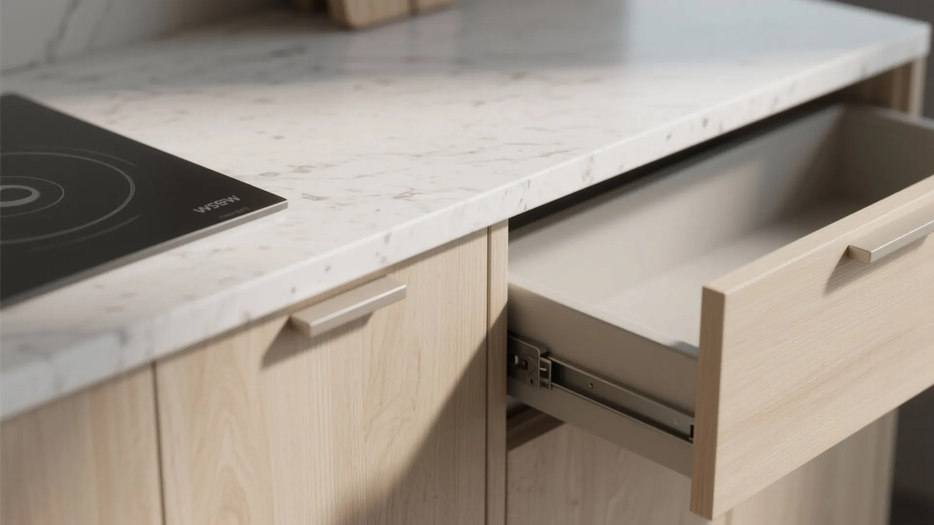 Minimalist kitchen storage that breathes