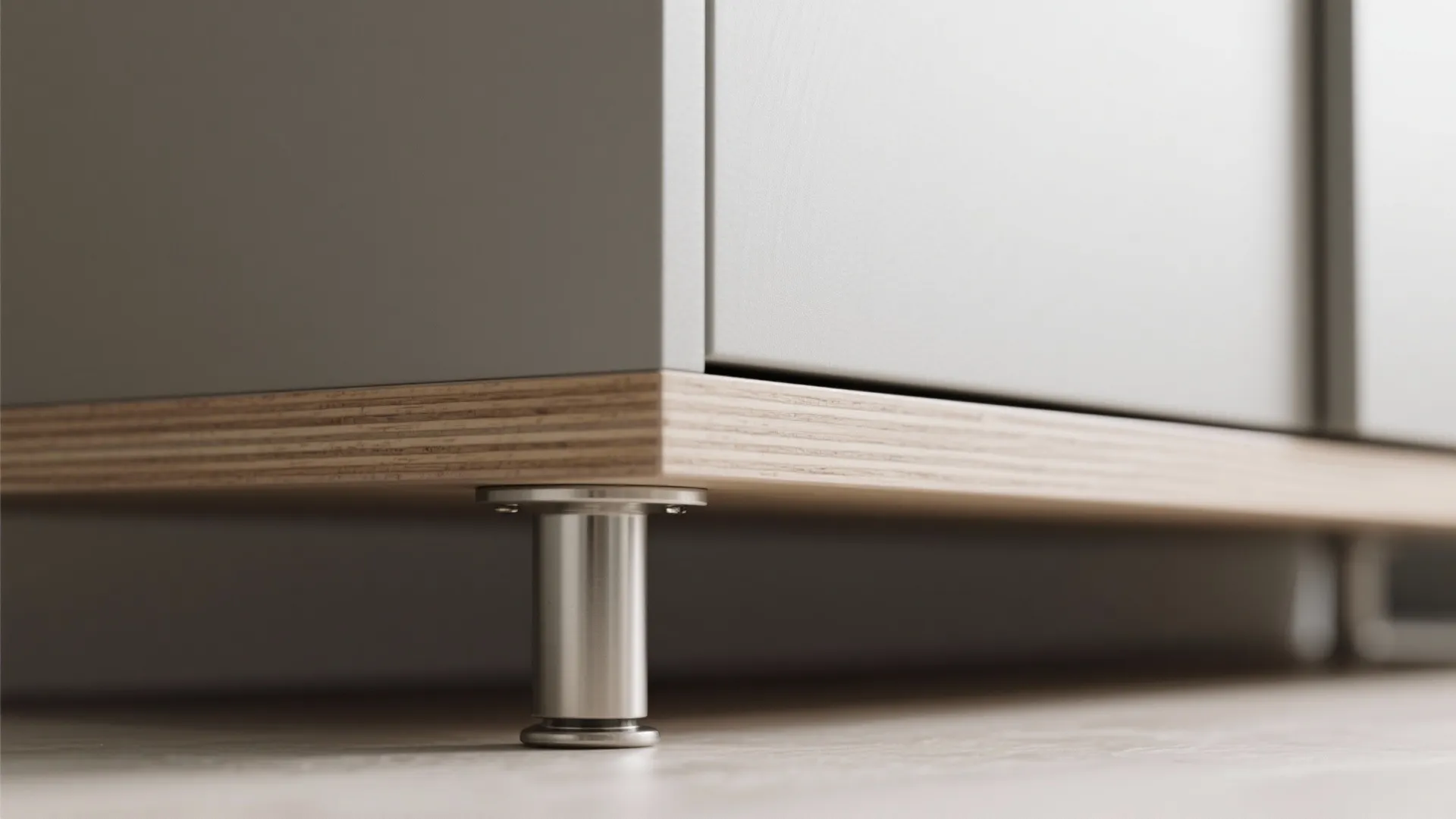 4) Built-in-looking storage that hides clutter