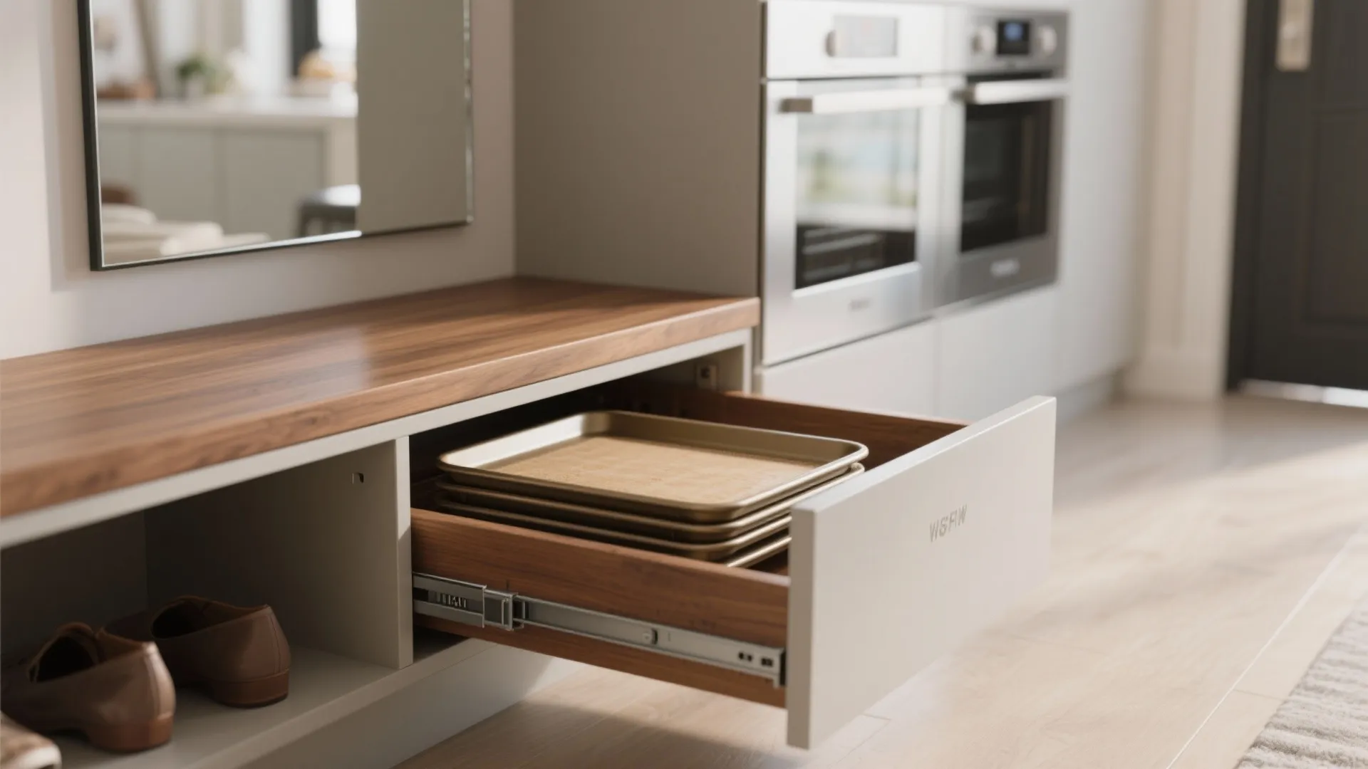 Storage Architecture: Lofts, Bench Seating, Toe-Kick Drawers, and a Calm Entry