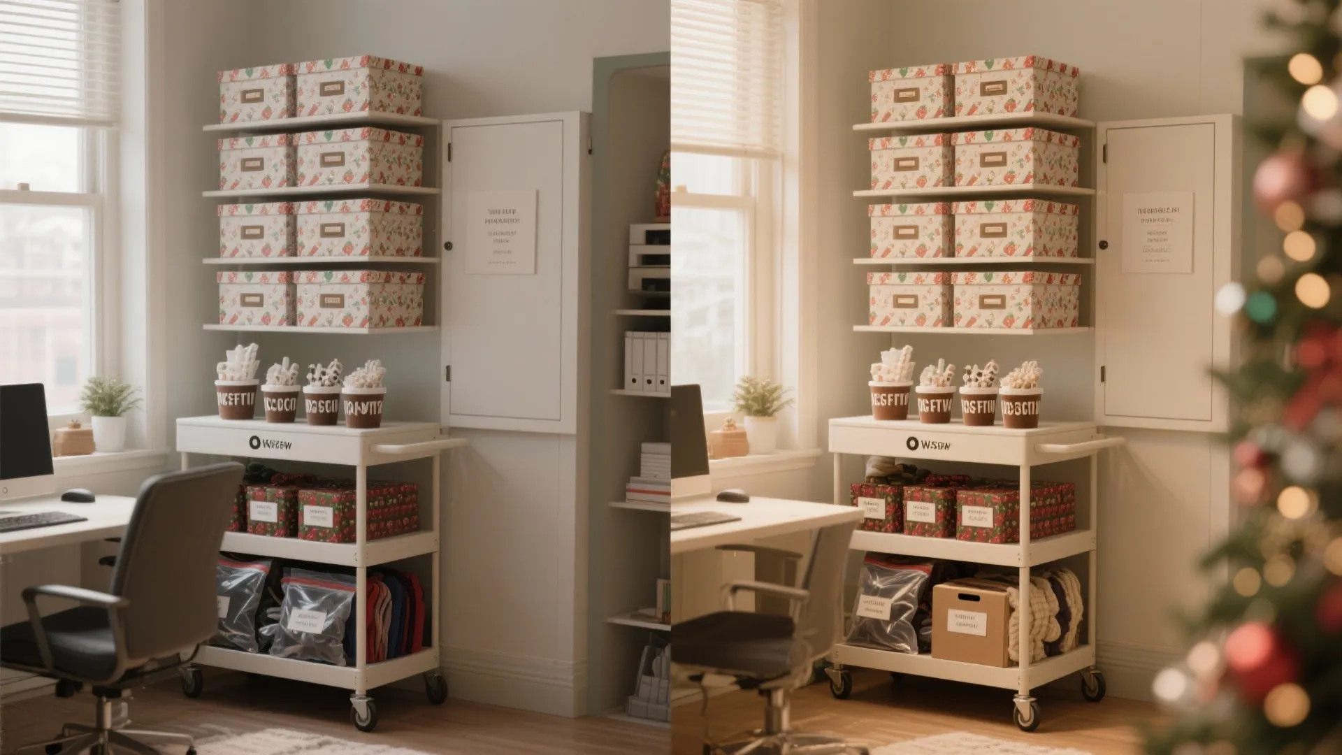 5. Dual-purpose storage and pop-up displays