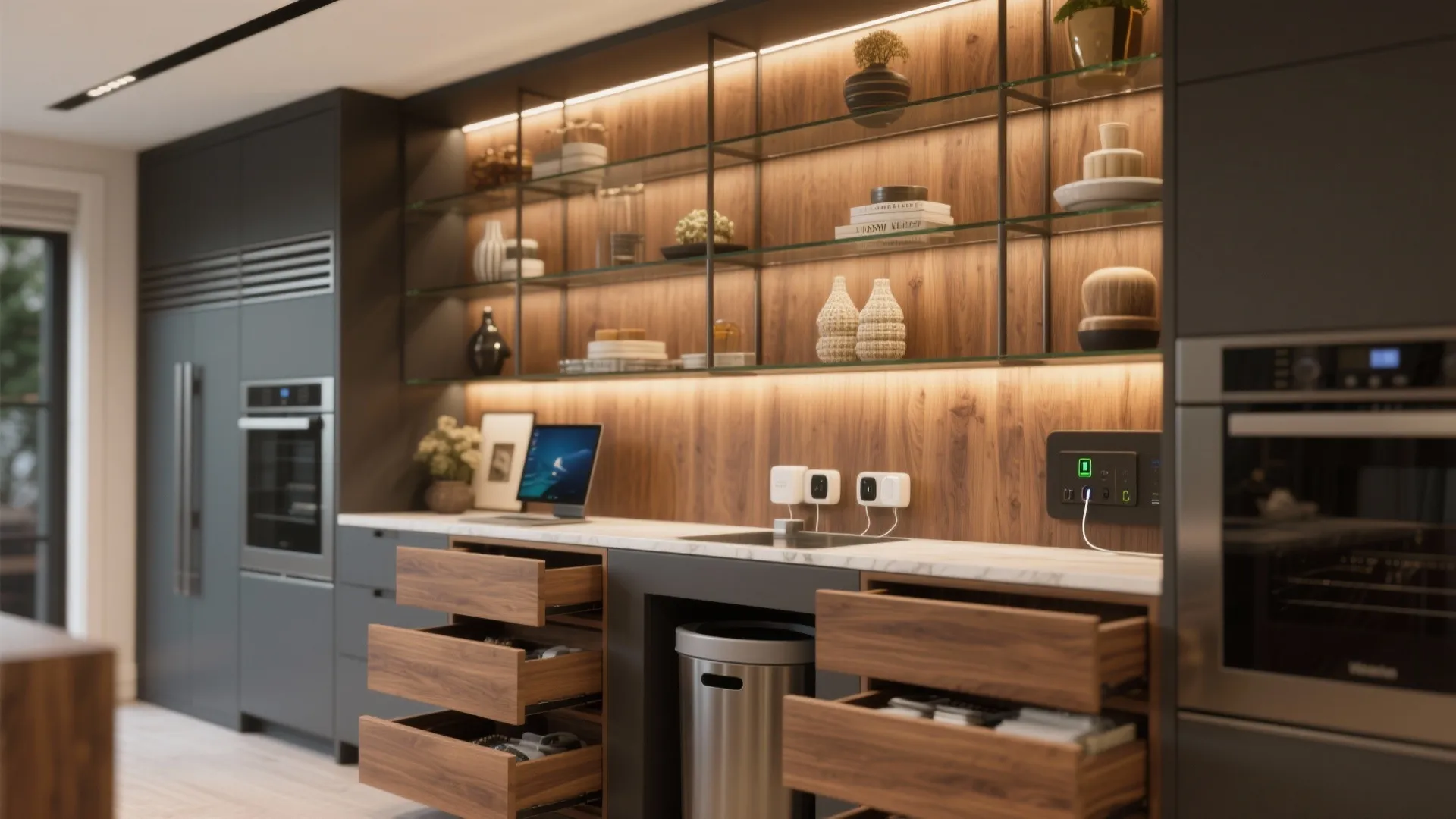 5. Statement storage and display wall