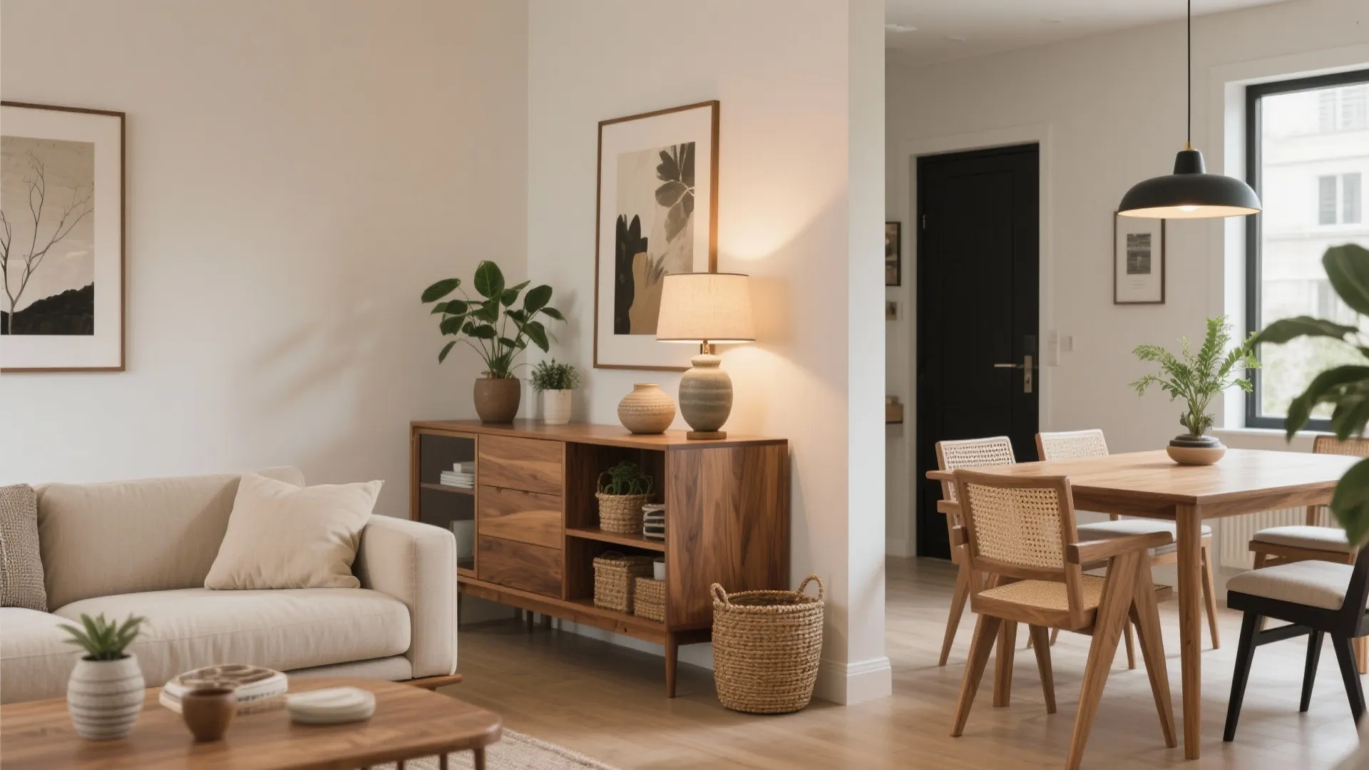 Buffet, Bookcase, or Bench: Double-Duty Storage as a Divider