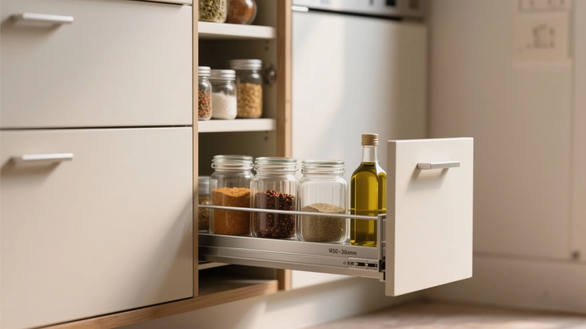 Minimalist kitchen storage that hides the mess