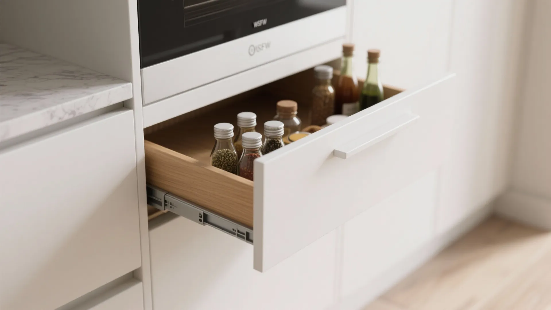 Minimalist Kitchen Storage for 3 BHK Flats