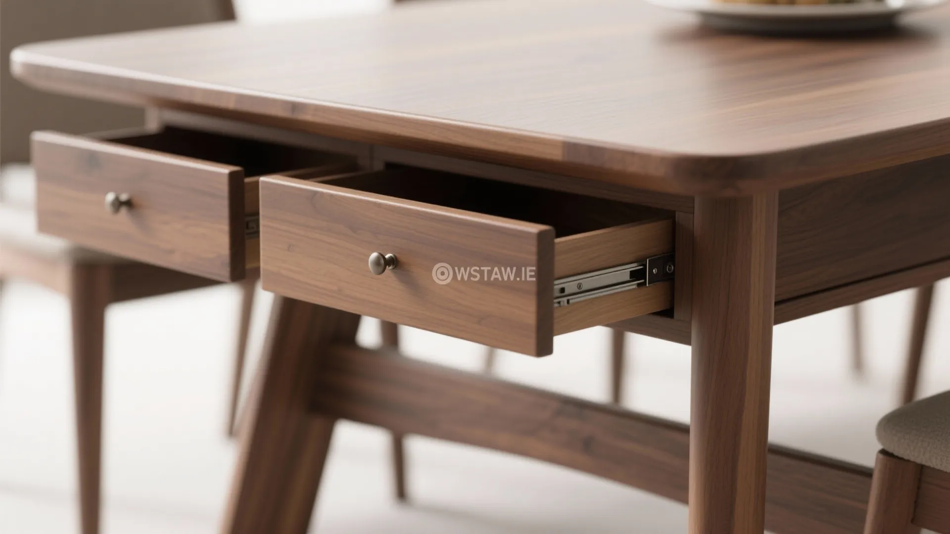 Storage-First Table: Drawers and Shelves