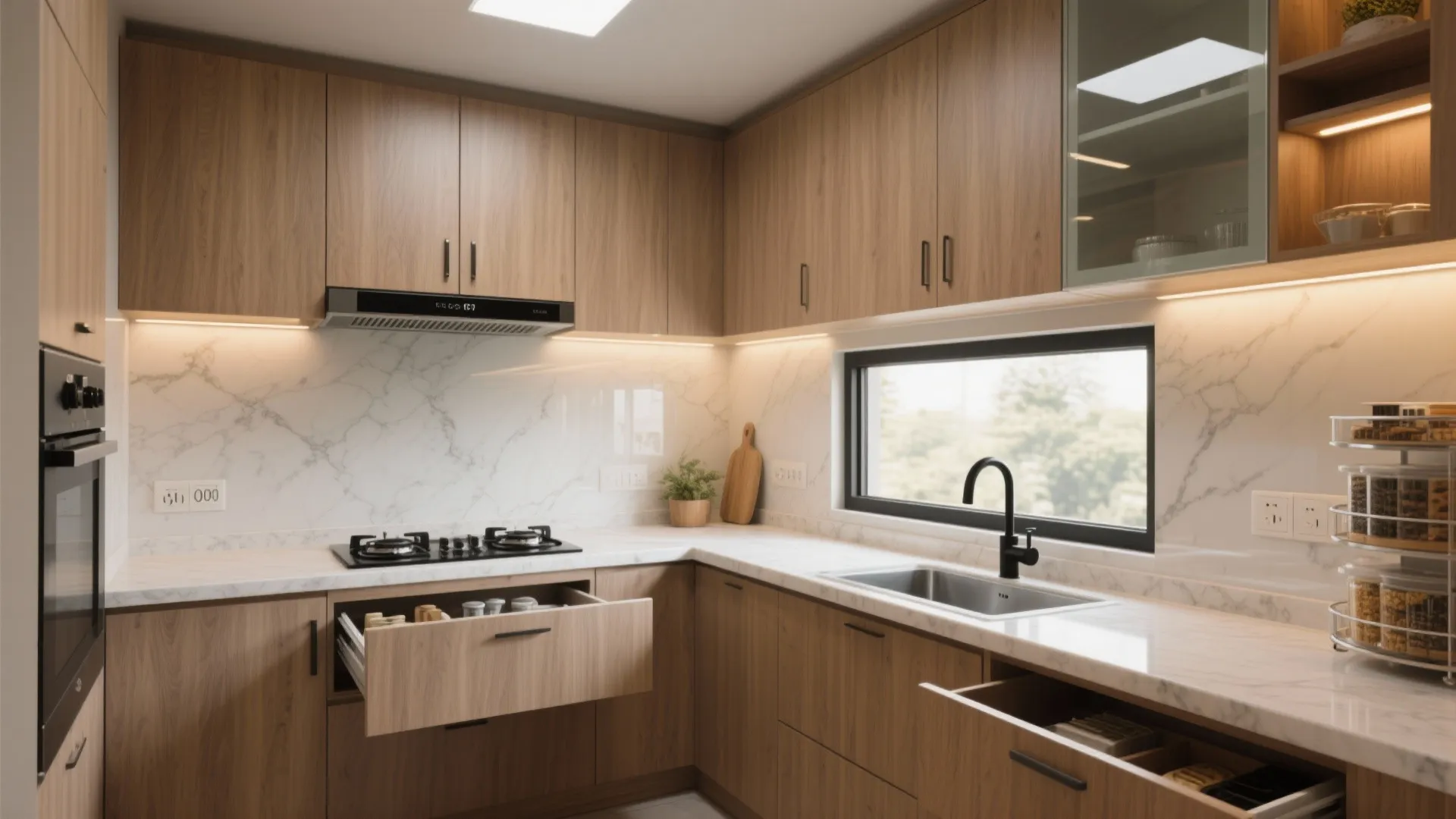 Storage-first kitchen without losing style