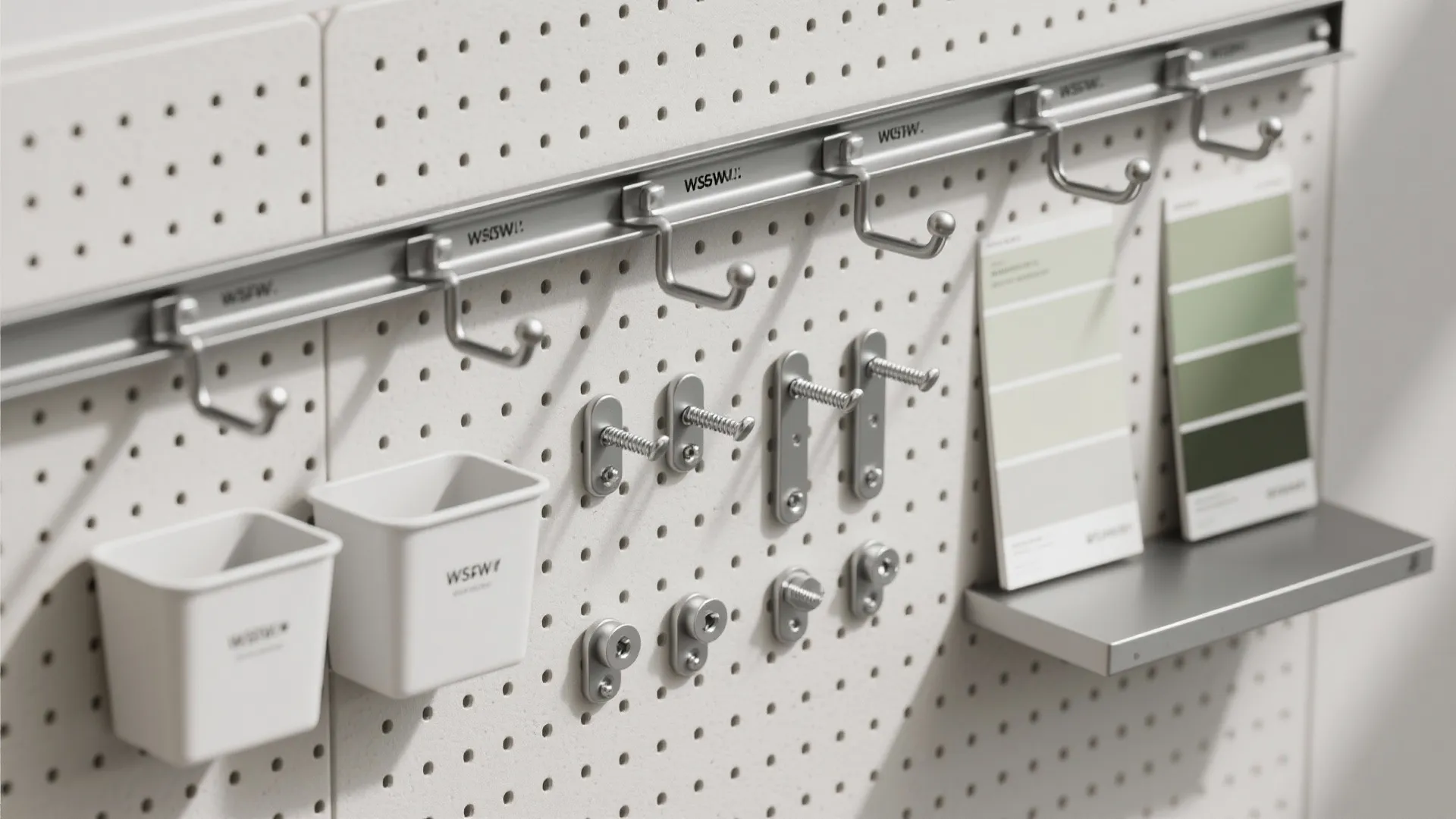 Vertical Storage: Pegboards, Rails, and Floating Shelves