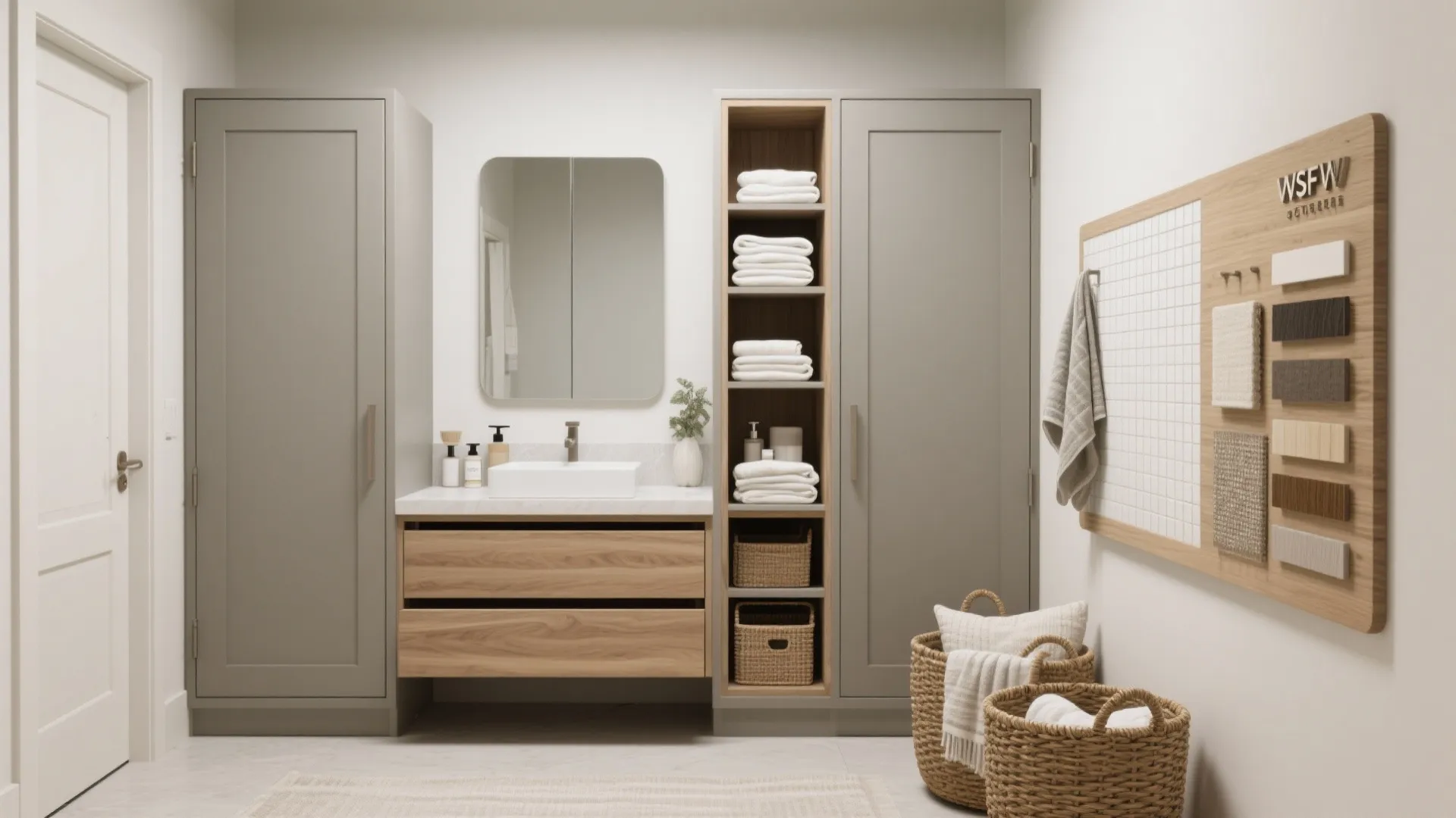 5. Smart storage in bathrooms and hallways