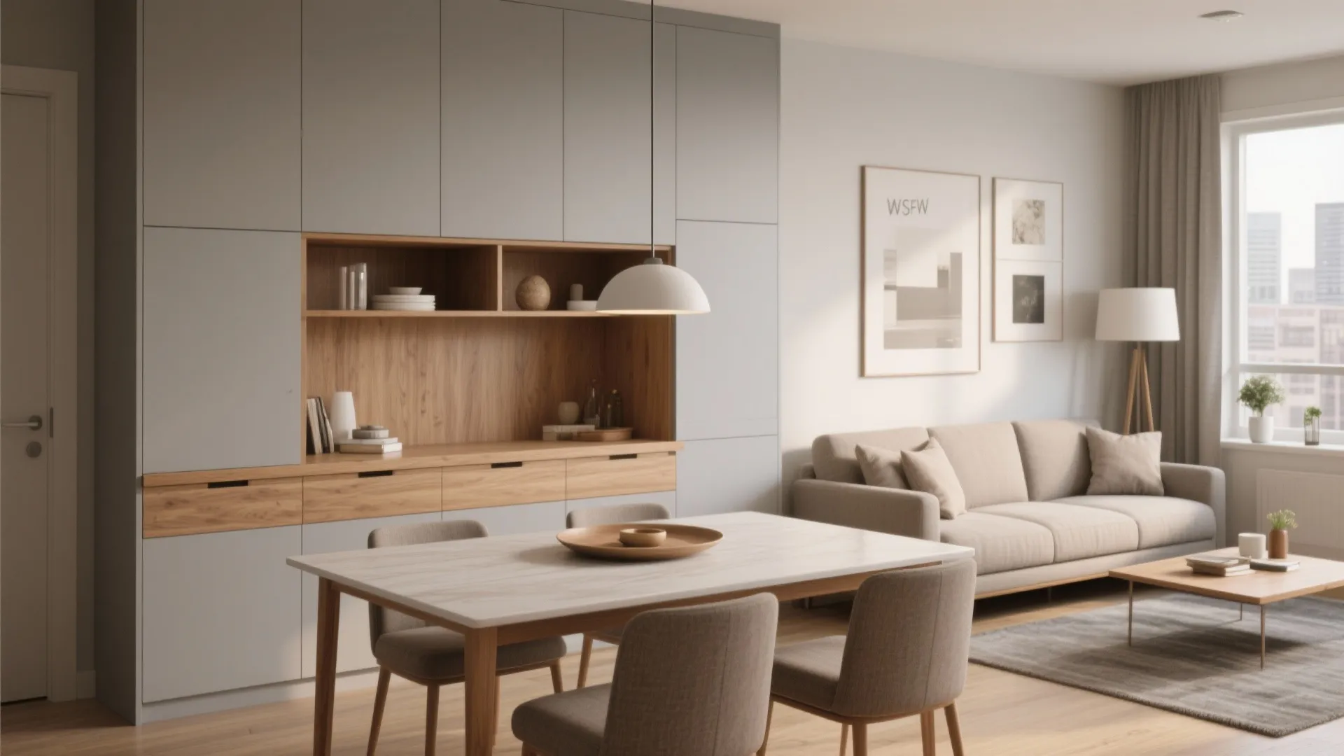 Double-Sided Storage as a Half Wall