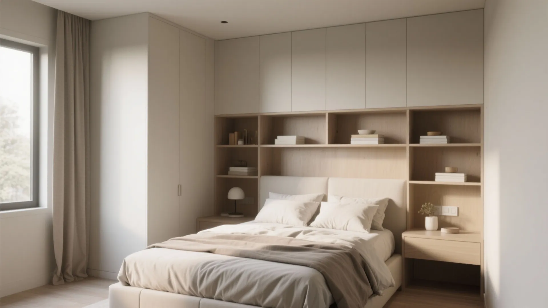 1. Built-in Storage Headboard