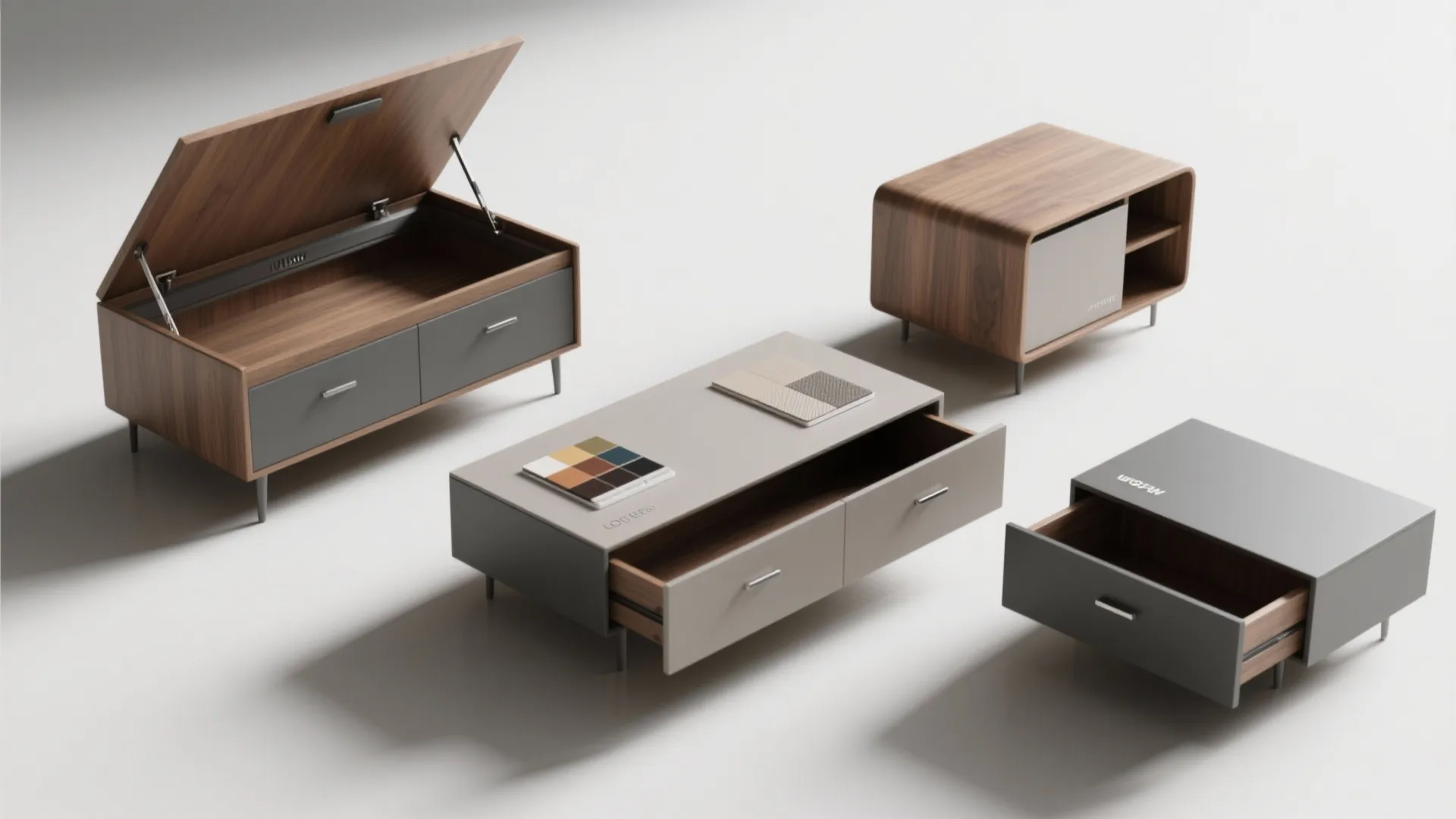 4. Storage-integrated 3-piece sets