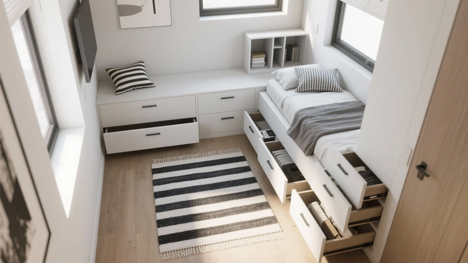 3. Stripes, Patterns, and Smart Storage