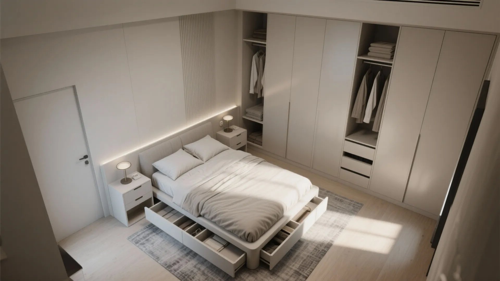 Concealed Storage and a “Clutterless” Perimeter