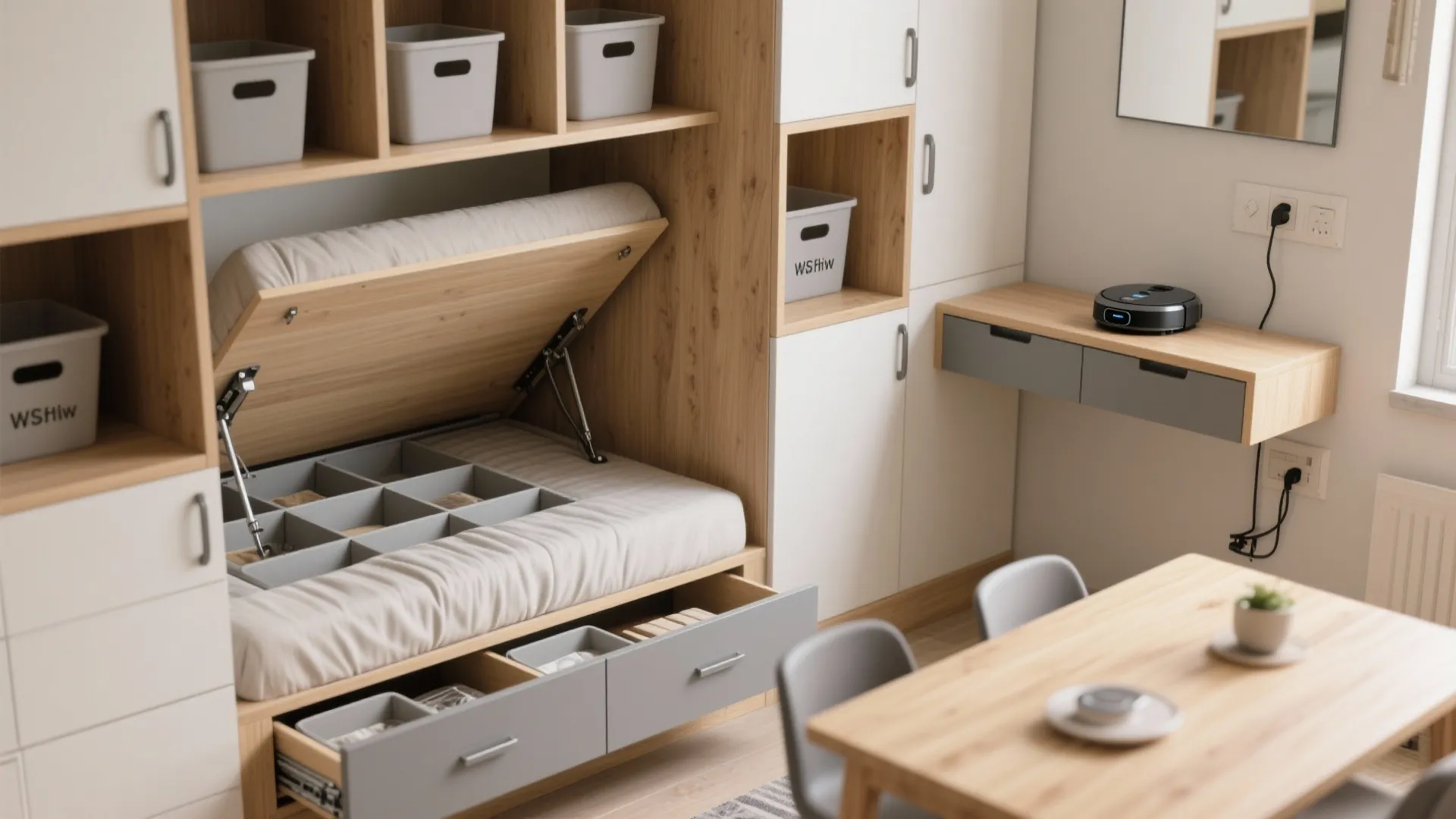 Modular Storage that Disappears (and Reappears)