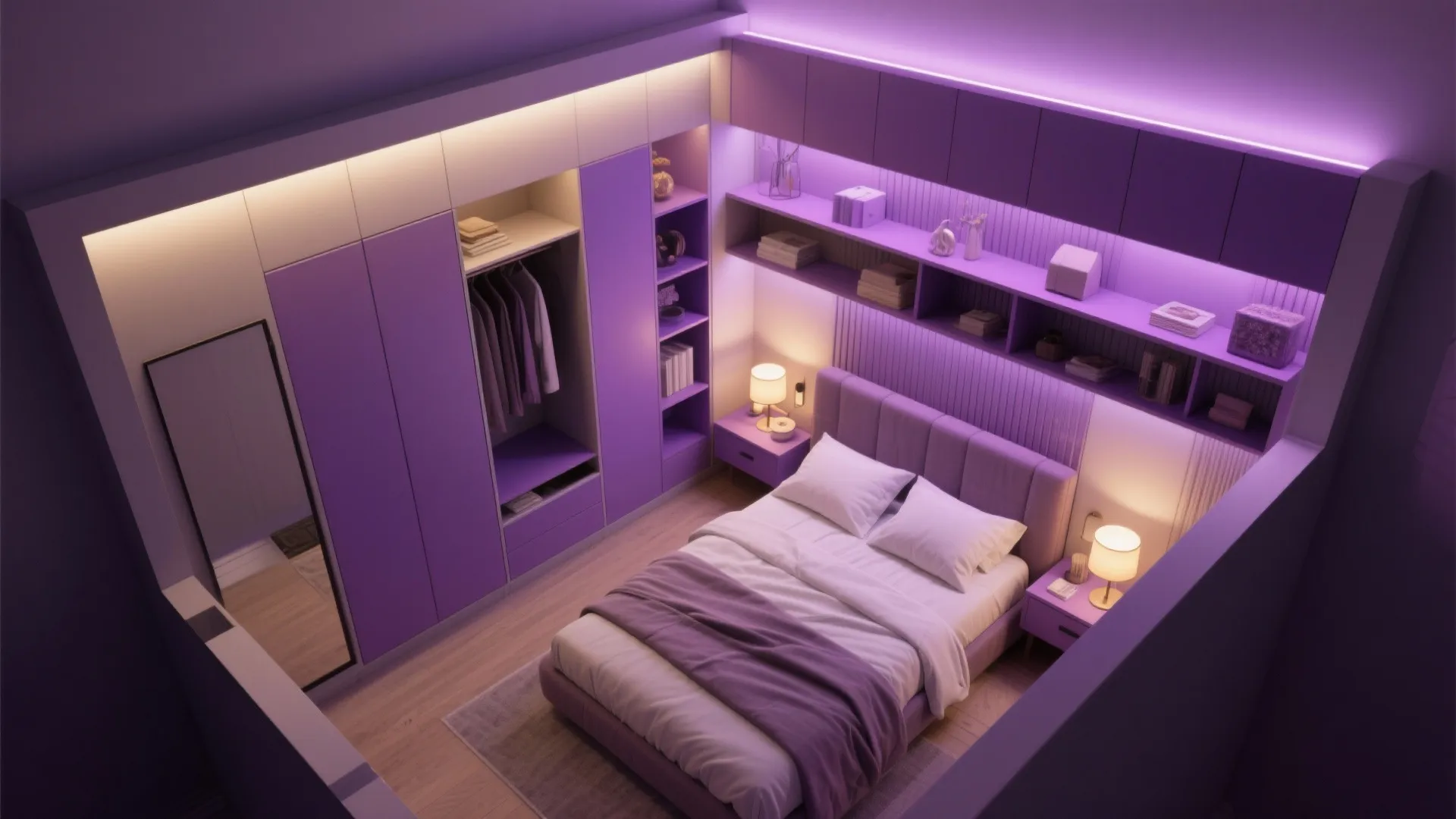 5. Plan smart storage and lighting to balance drama