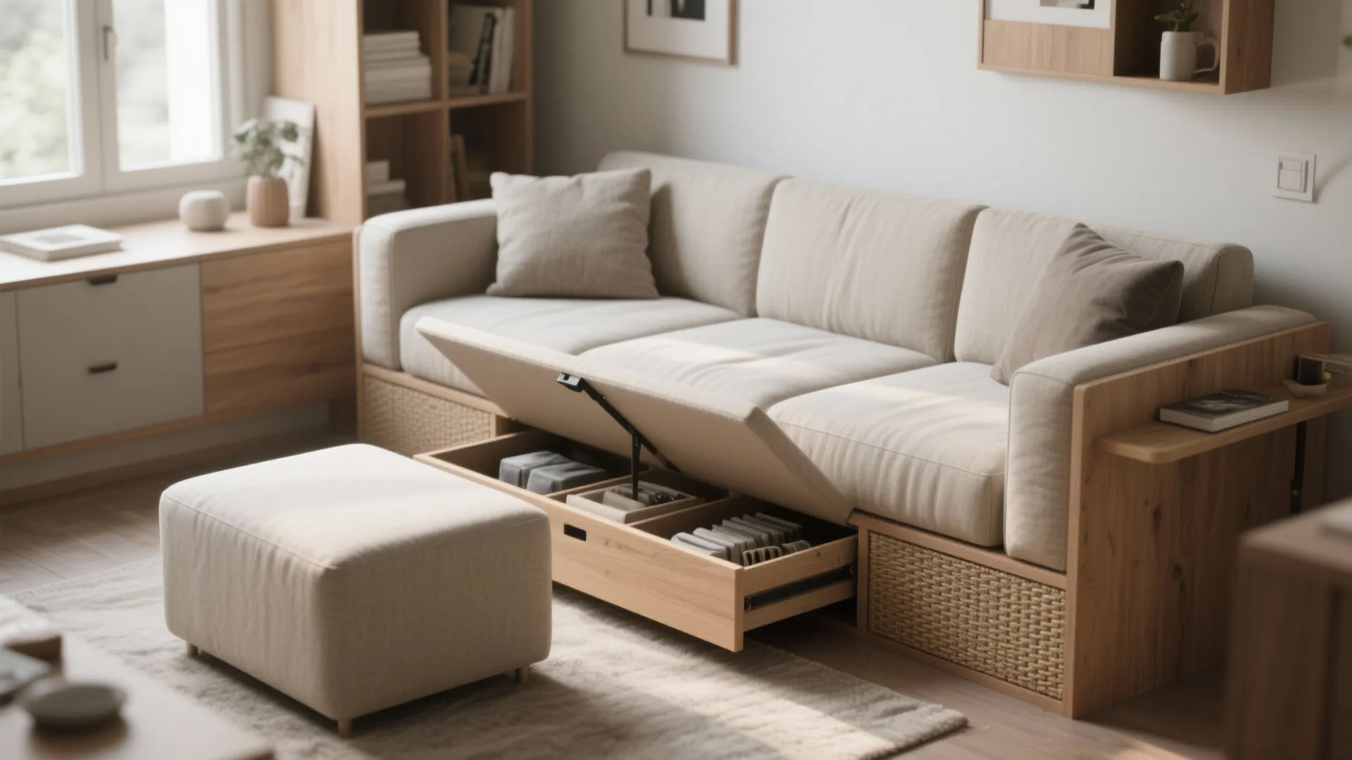 2. Opt for storage-friendly designs