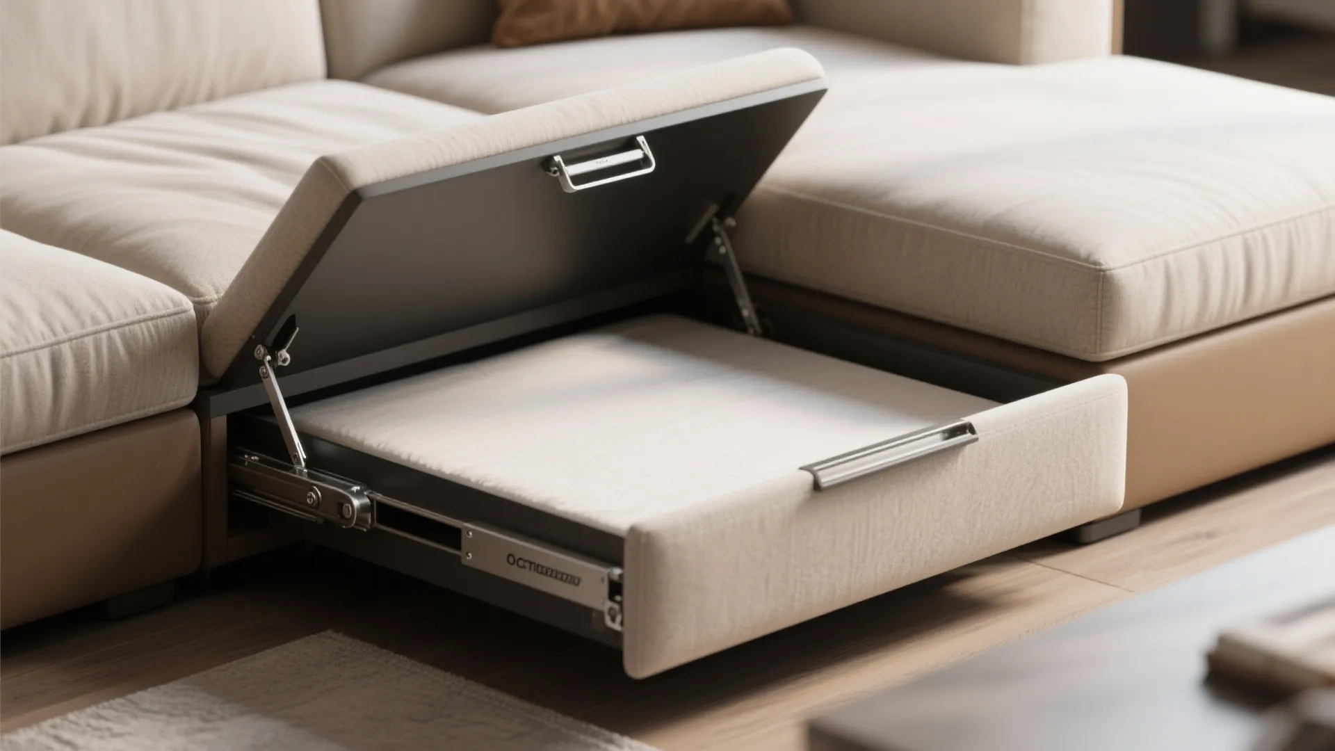 4. Look for multifunctional sectionals with storage or sleeper options