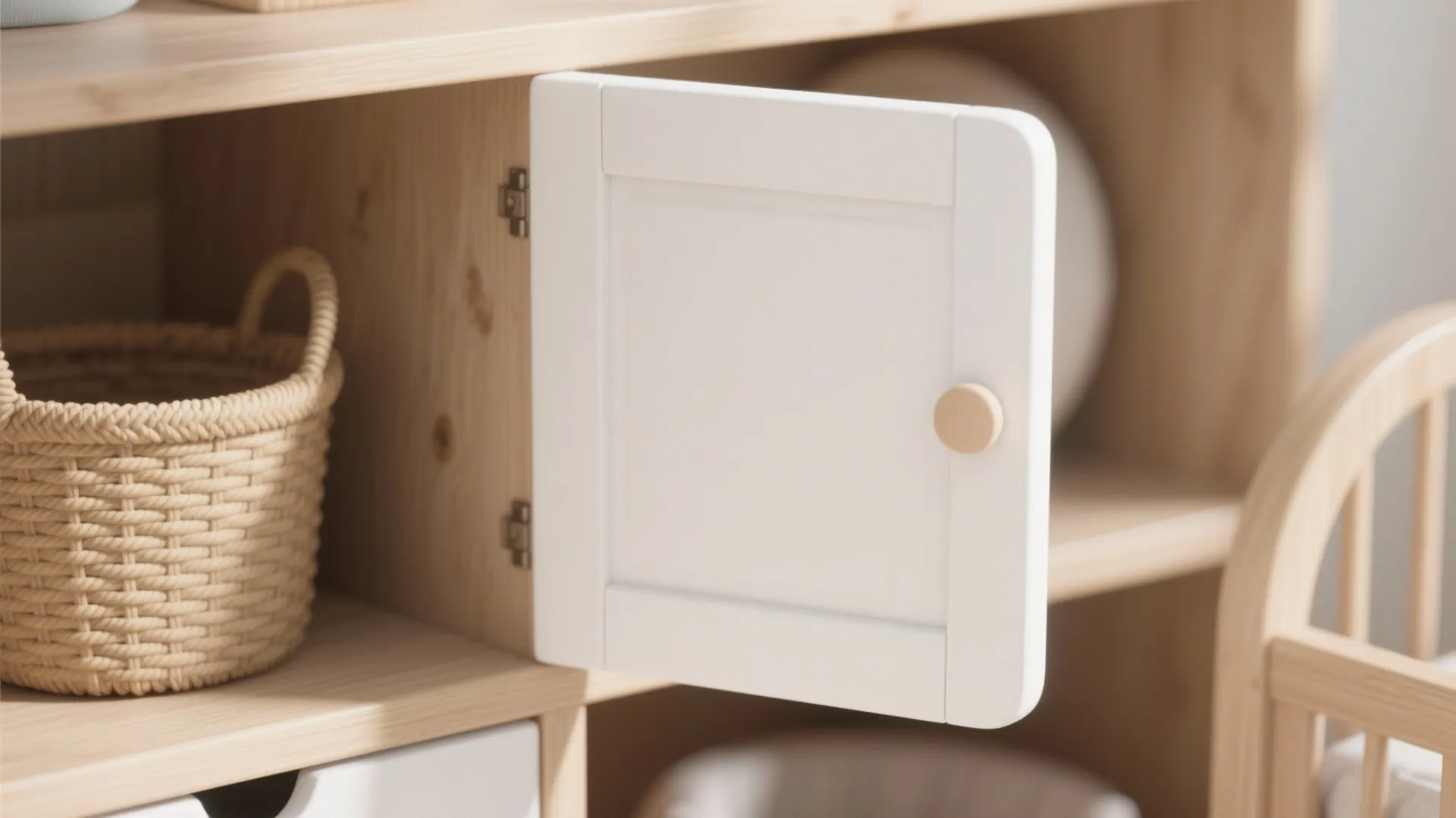 Minimalist nursery storage that grows with your baby