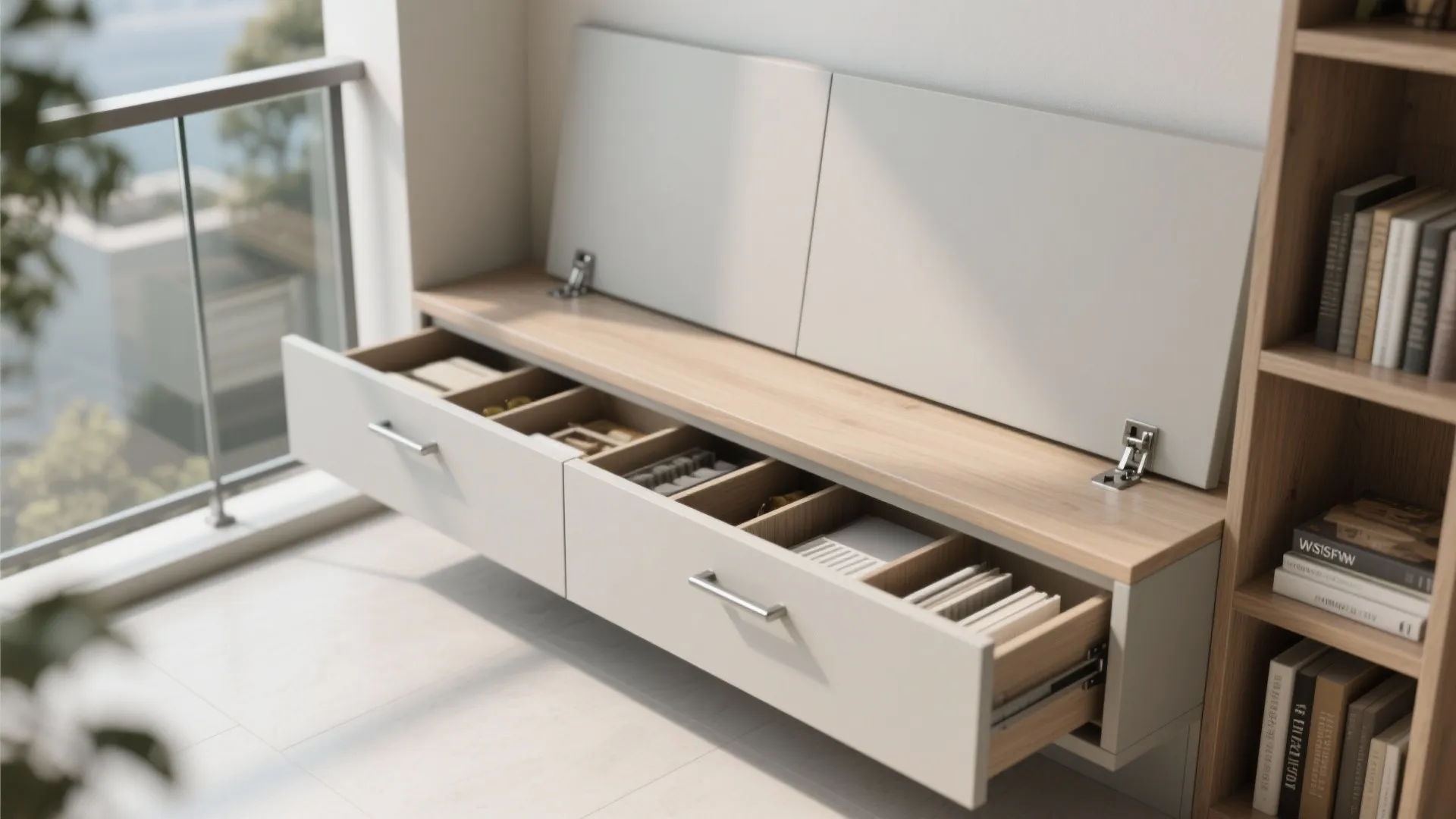 Minimalist Balcony Storage That Disappears