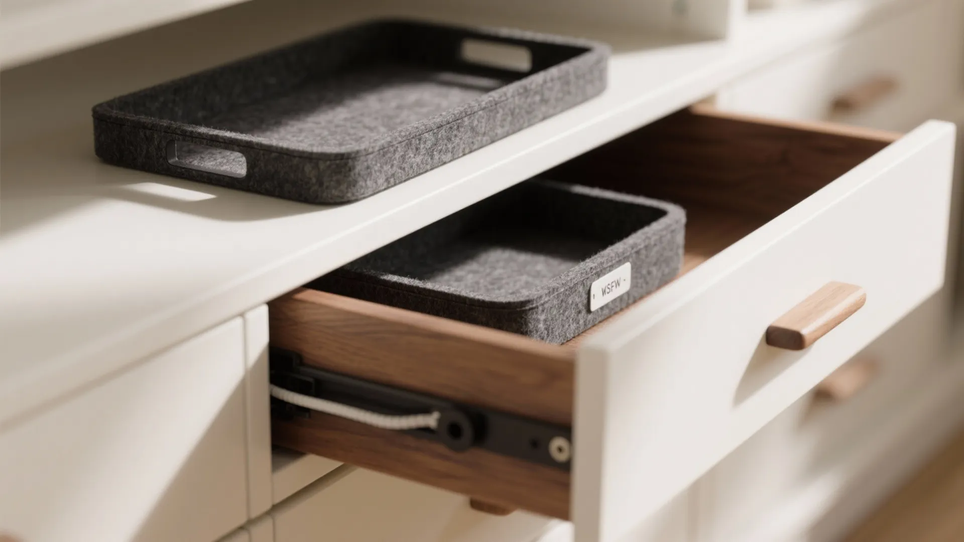 Minimalist storage for a focused NSU study room