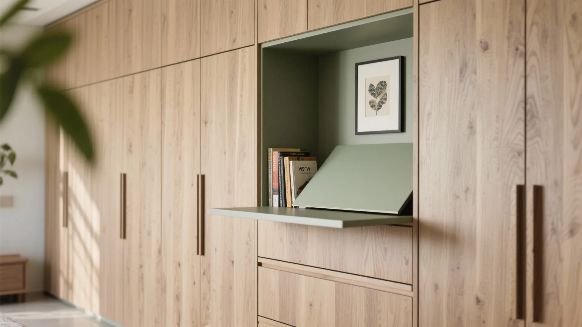 Storage walls and multifunction furniture